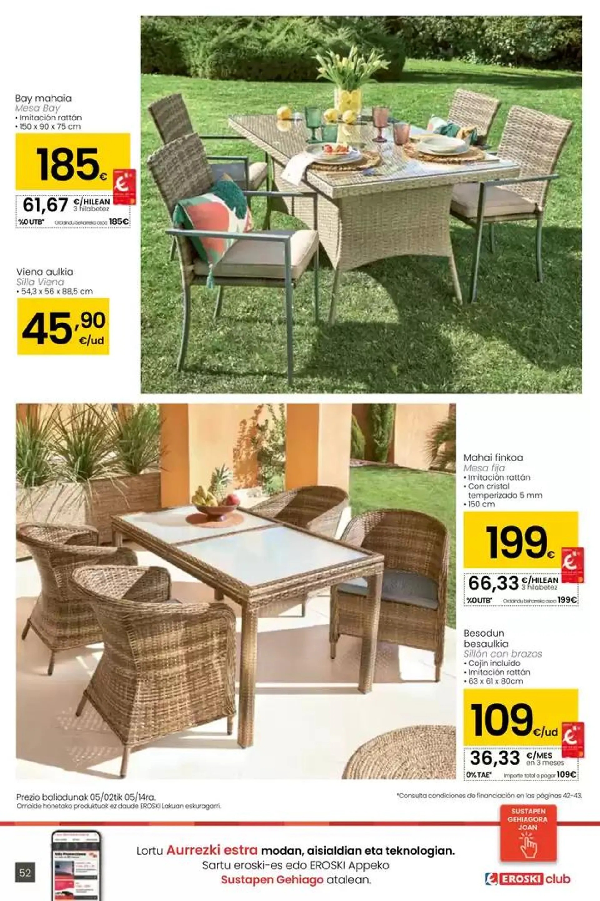 Catálogo de AUKERA OFERTA HIPERMERKATUAK EROSKI 2 de mayo al 13 de mayo 2025 - Página 52