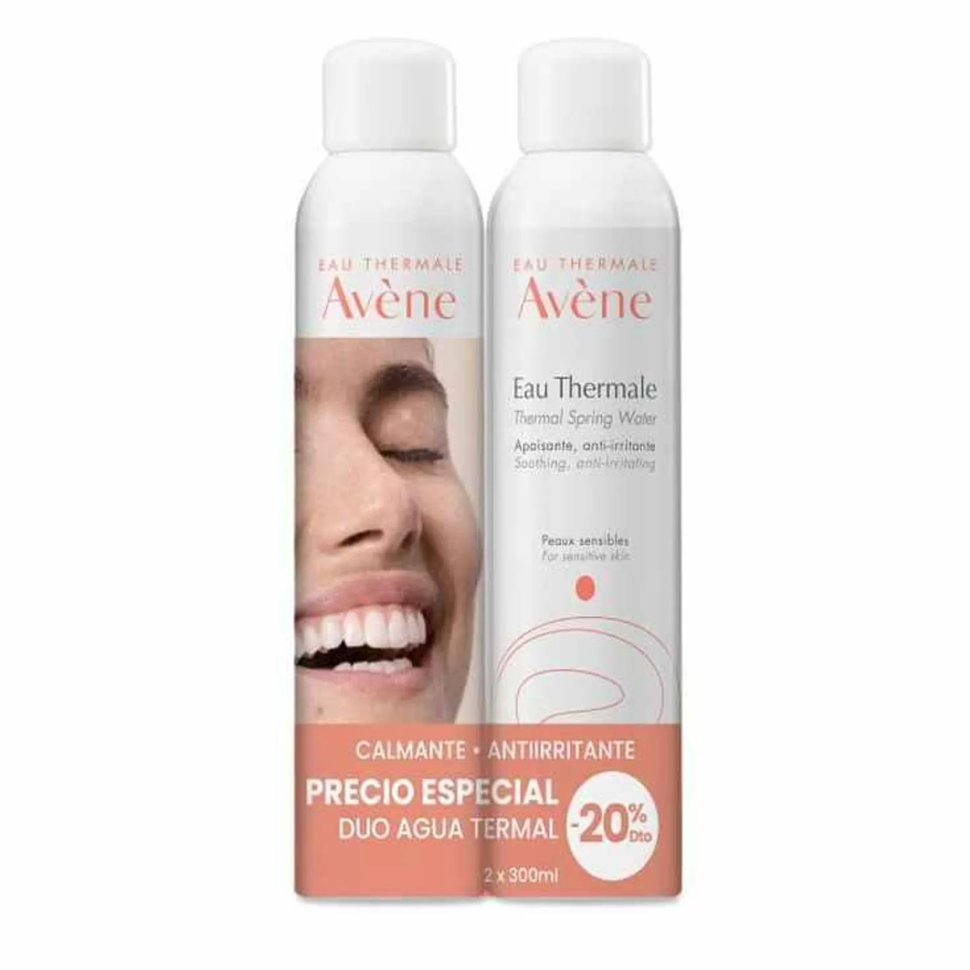 avene agua termal spray duplo 2x300ml