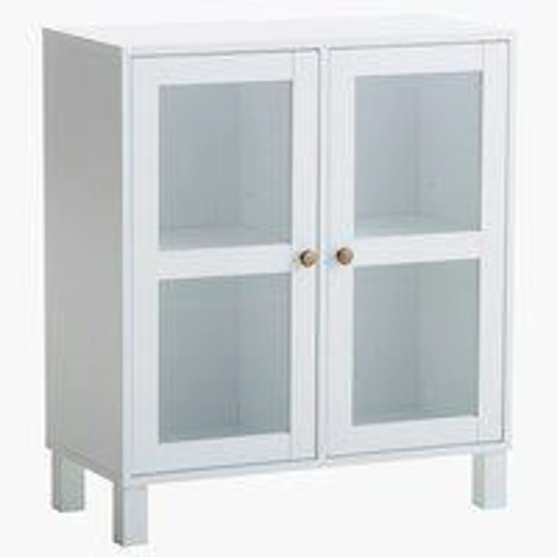 Vitrina SKALS puertas cristal blanco