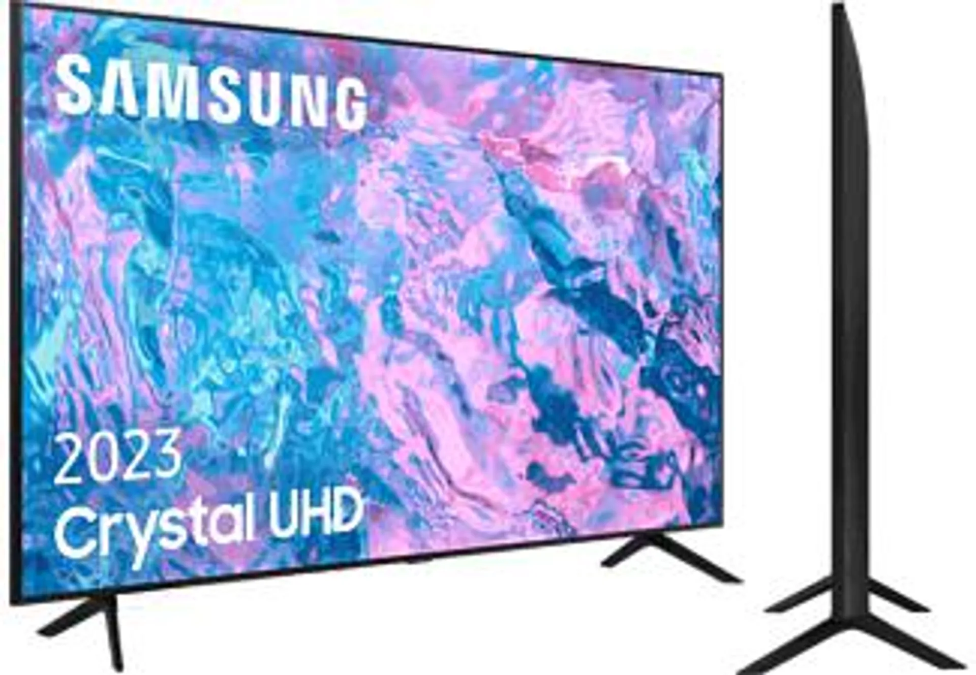 TV LED 55" - Samsung TU55CU7175UXXC, UHD 4K, Smart TV, PurColor, Object Tracking Sound Lite, Adaptive Sound, Motion Xcelerator, Negro