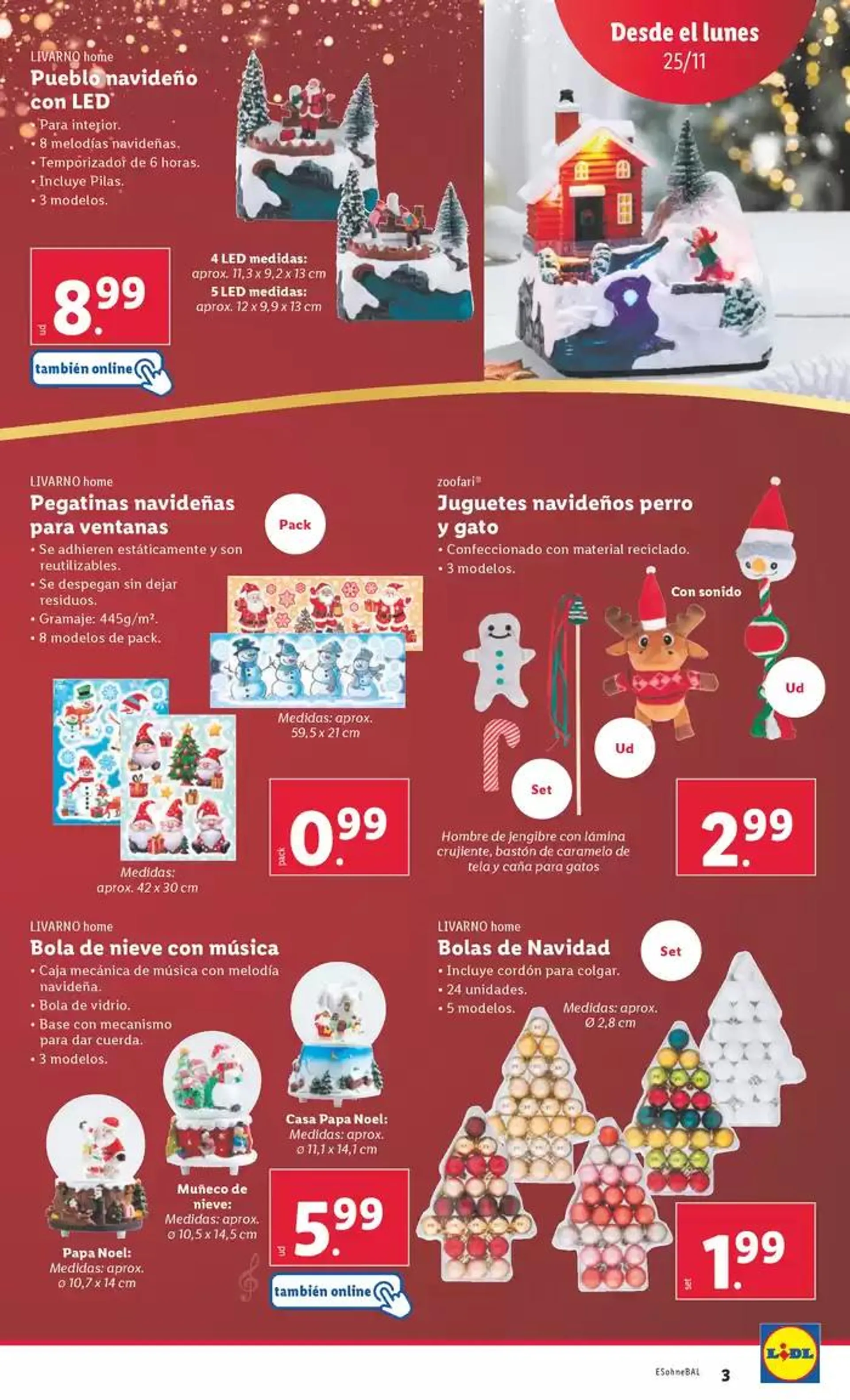 Catálogo de ¡Bazar Lidl! 25 de noviembre al 1 de diciembre 2024 - Página 3