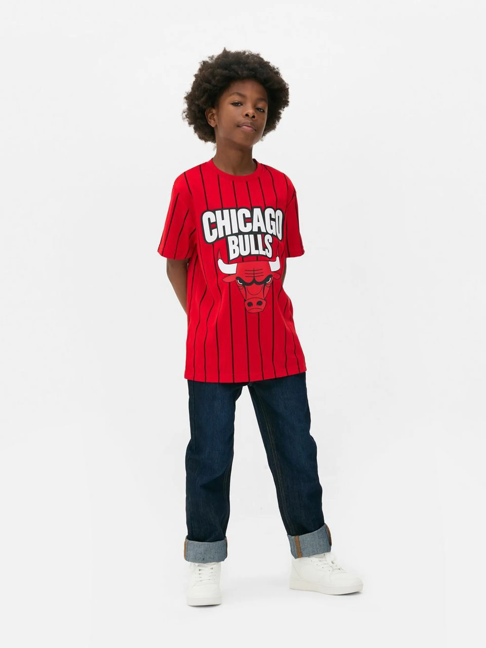 Camiseta a rayas de los Chicago Bulls de la NBA