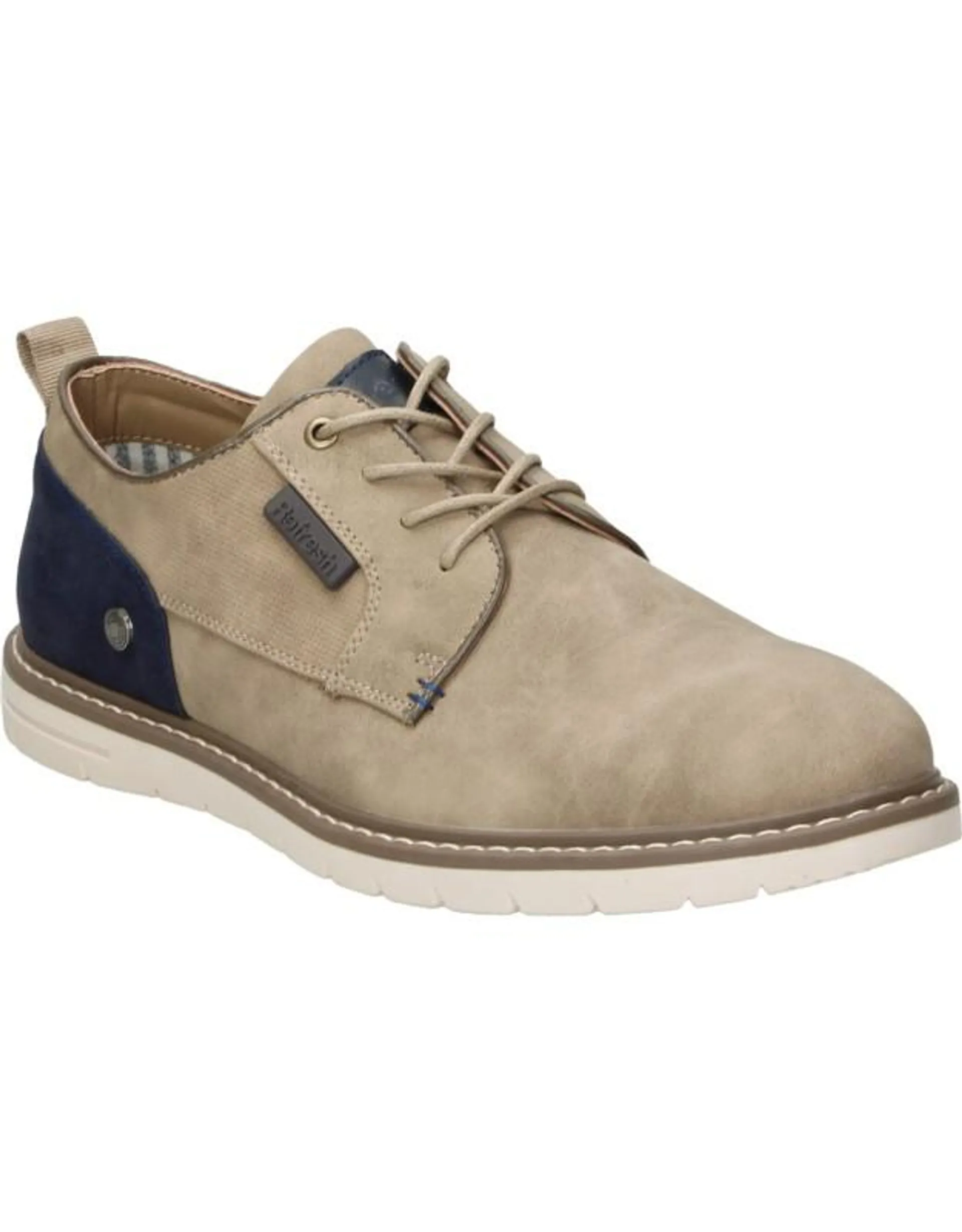 Zapatos para hombre plana REFRESH 79702 en taupe