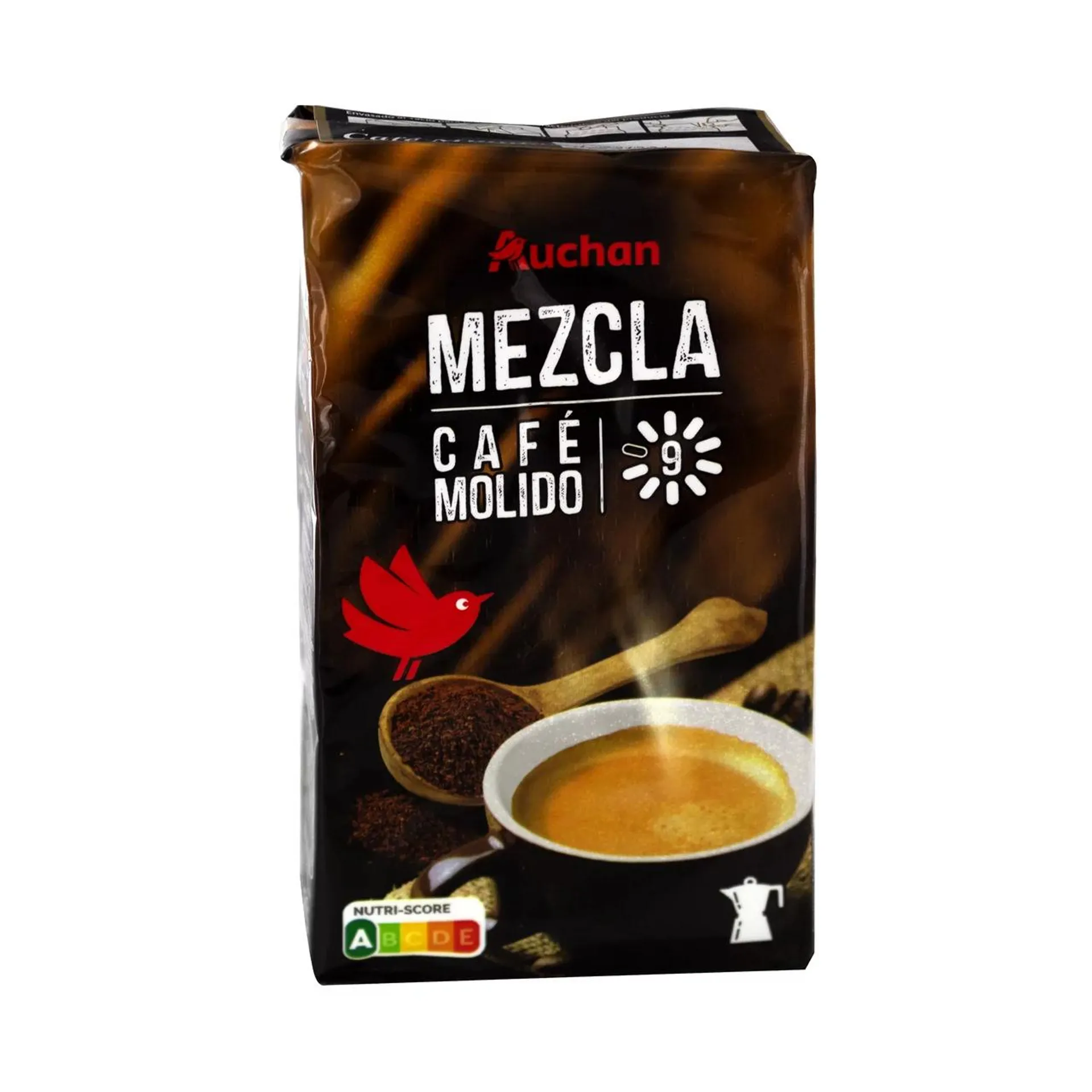 PRODUCTO ALCAMPO Café molido mezcla, intensidad 9 250 g.