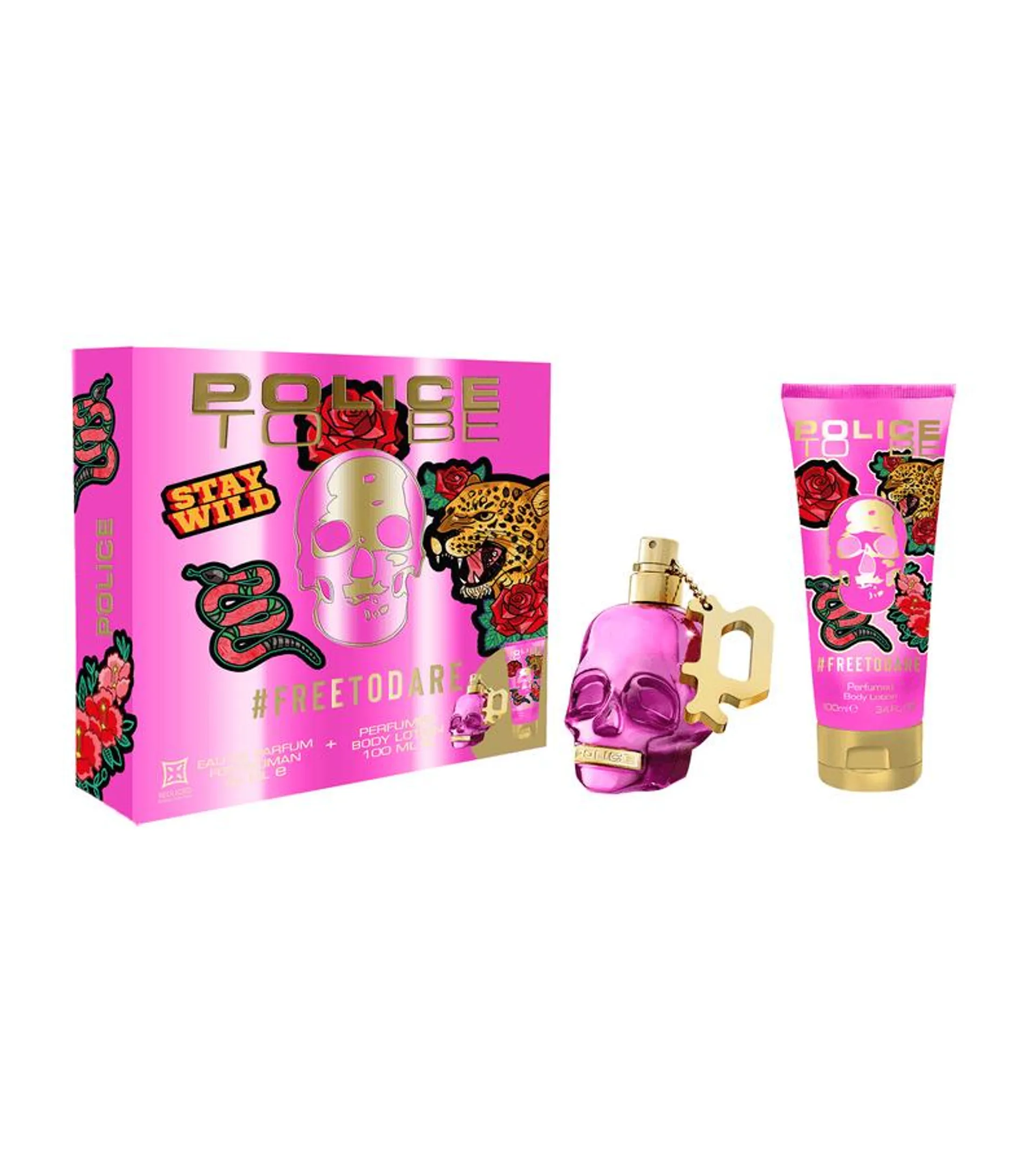 POLICE TO BE #FREETODARE FOR WOMAN GIFT SET EDPV 40ML + BODY LOTION 100 ML