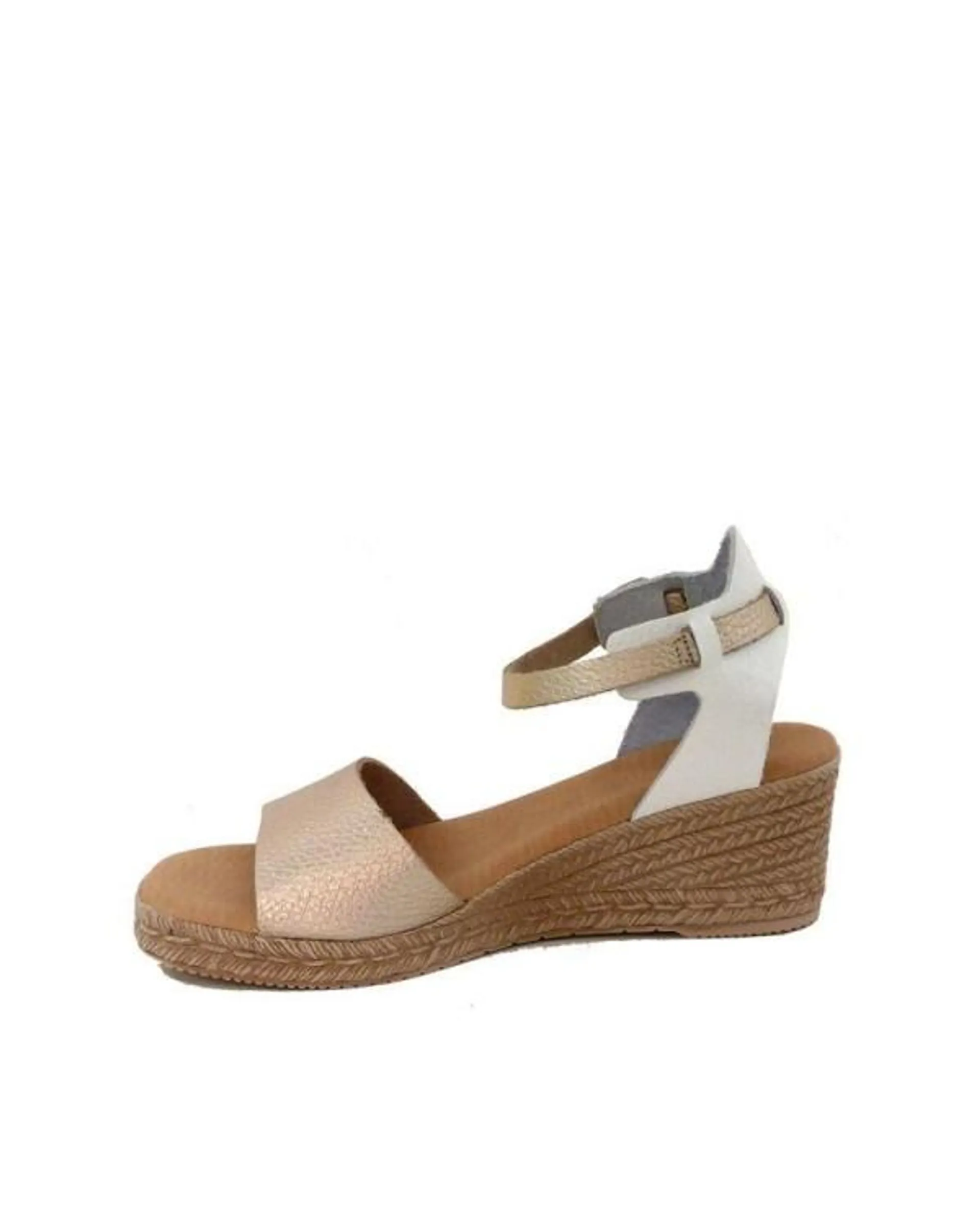 Sandalias Abiertas Alpargatas Mujer Oro 425231