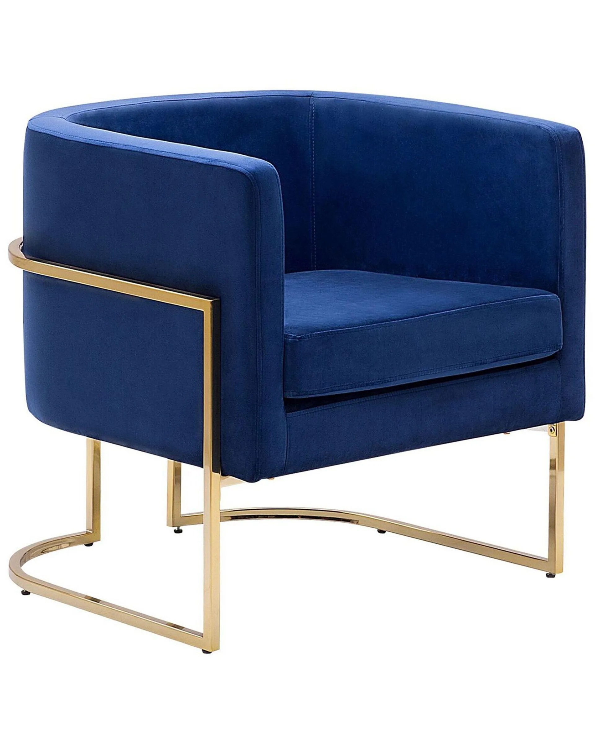 Sillón SIRKKA Terciopelo Azul oscuro