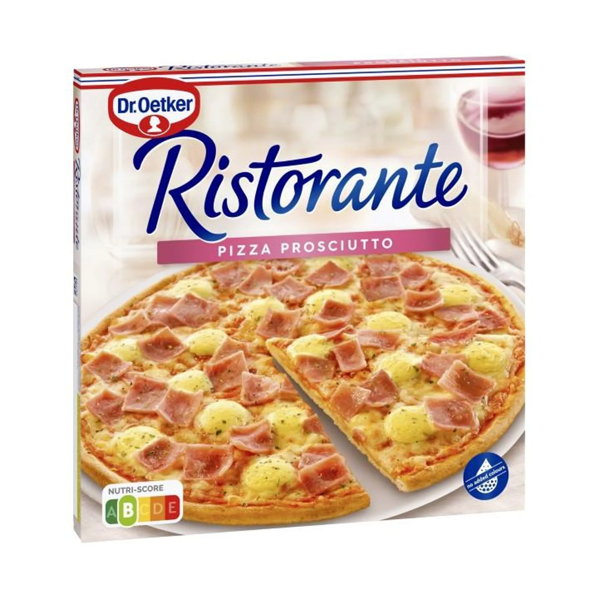 Pizza fina Ristorante jamón Dr.Oetker