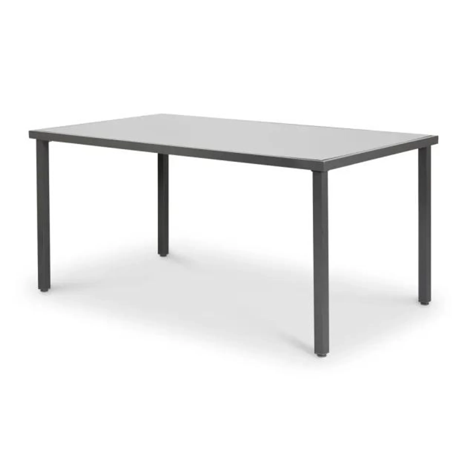 Mesa de jardín gris Dallas 150x90x72 cm