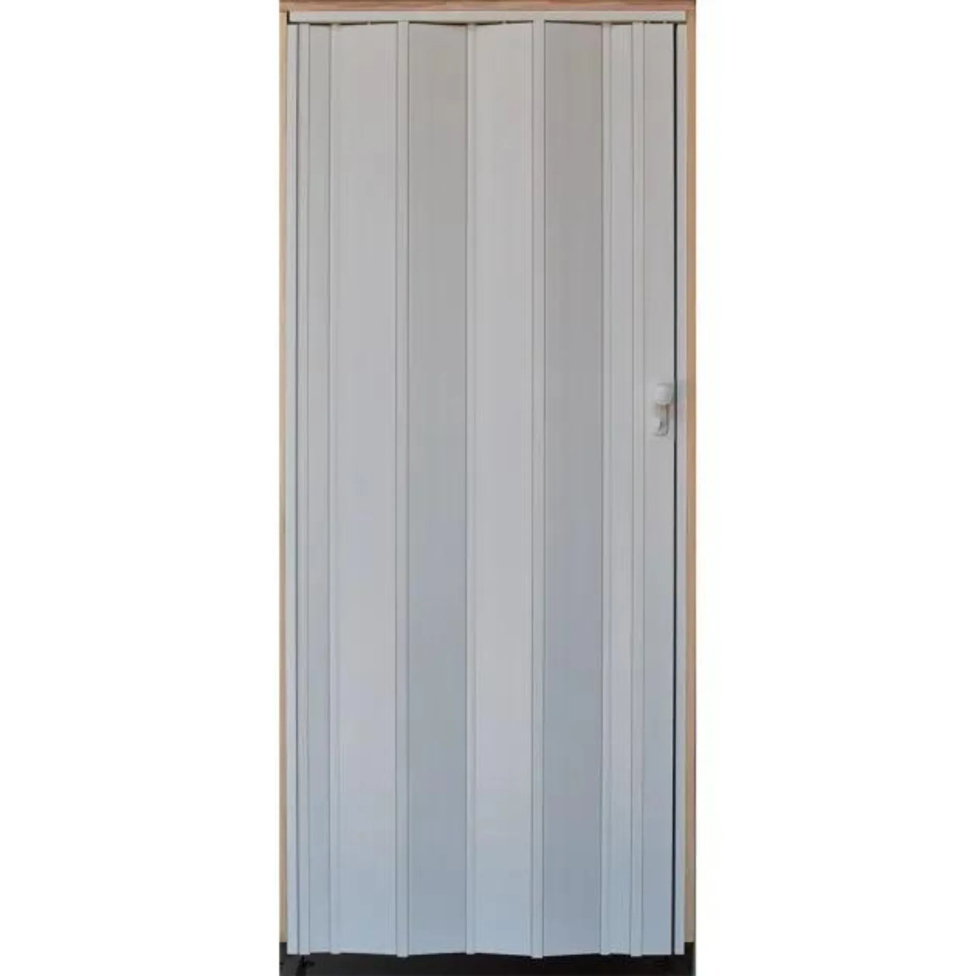 Puerta de Interior plegable de pvc imitación madera blanca