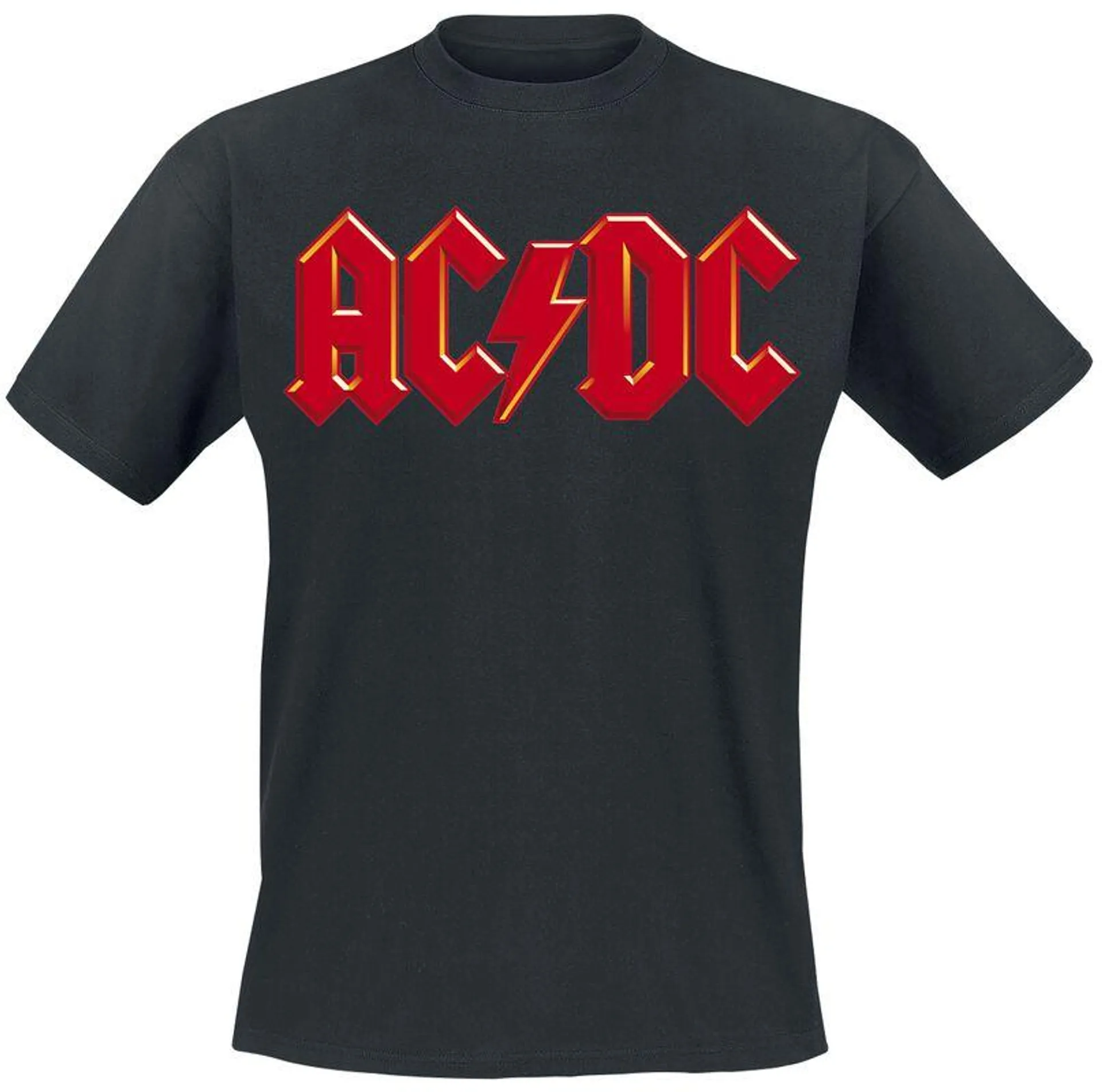 "Red Logo" Camiseta Negro de AC/DC