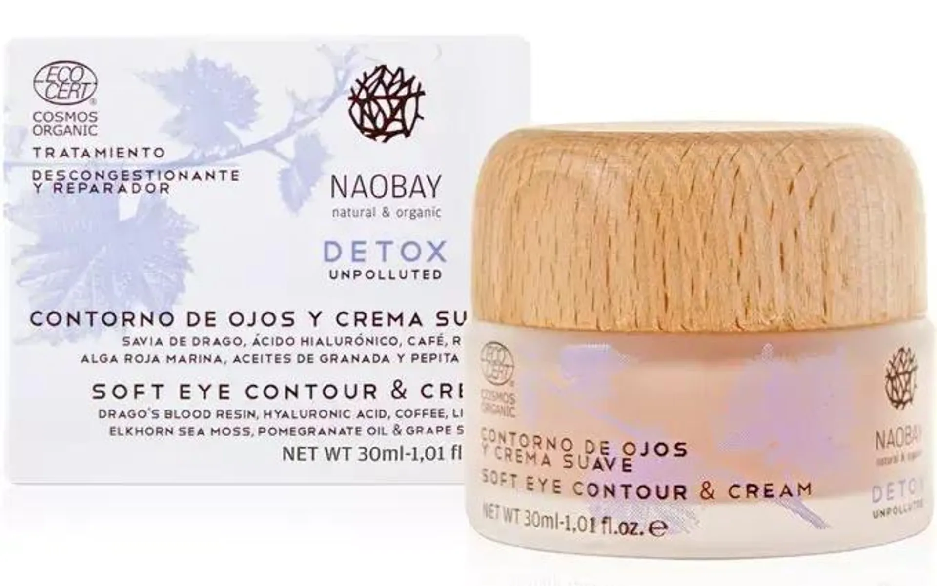 Naobay Contorno de Ojos y Crema Suave Detox Cosmos 30 ml