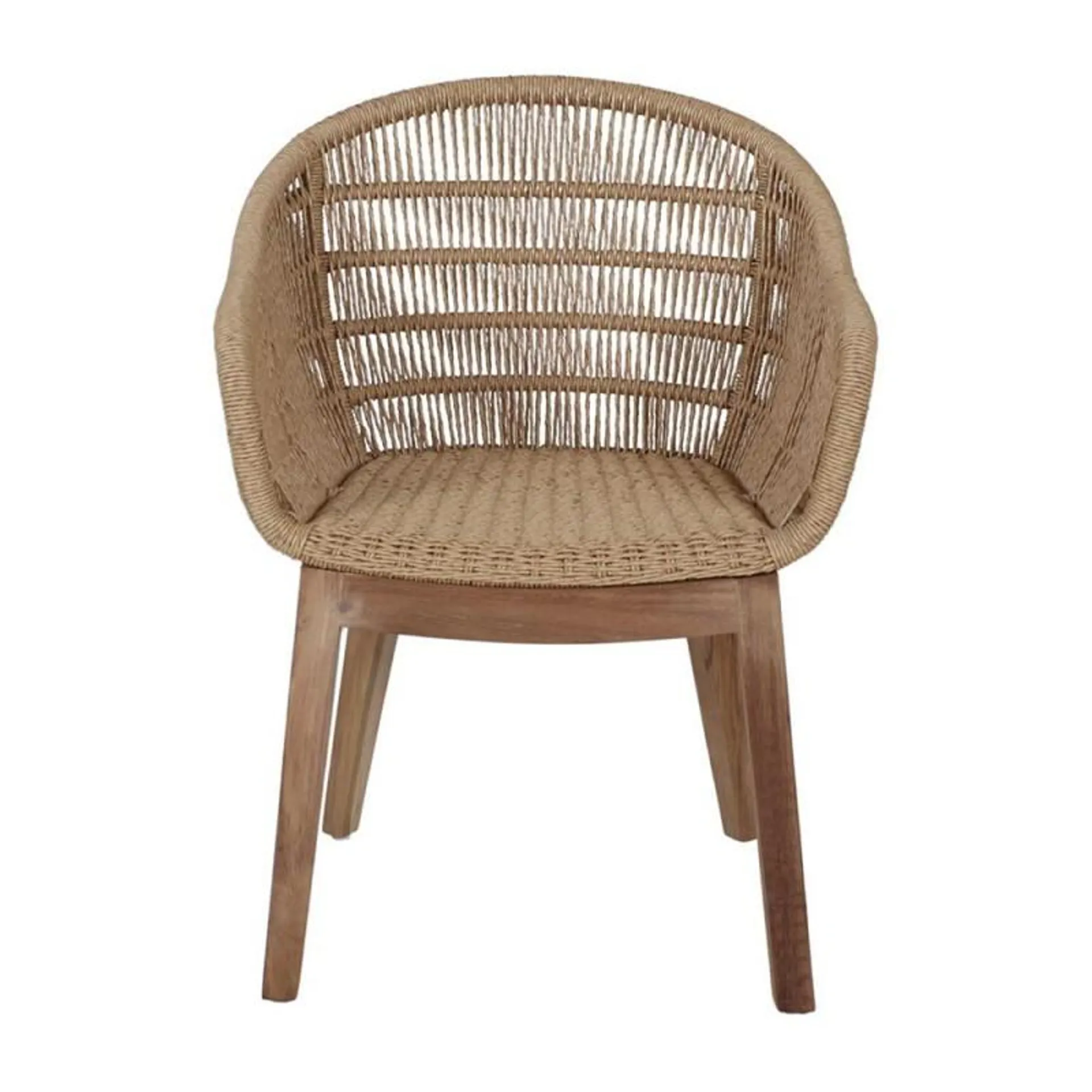 Tropical wood and rope chair Imbi