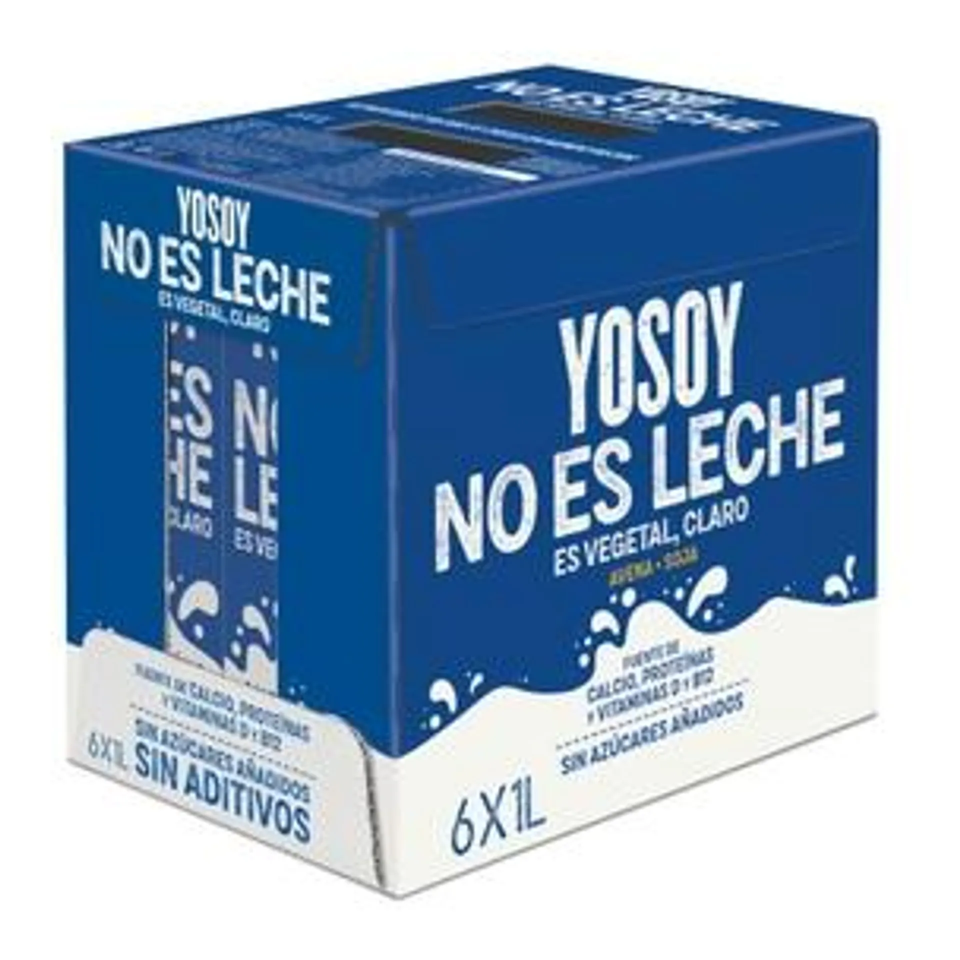 Pack 6 uds Bebida YOSOY NO ES LECHE de Avena y Soja sin gluten YOSOY 1L