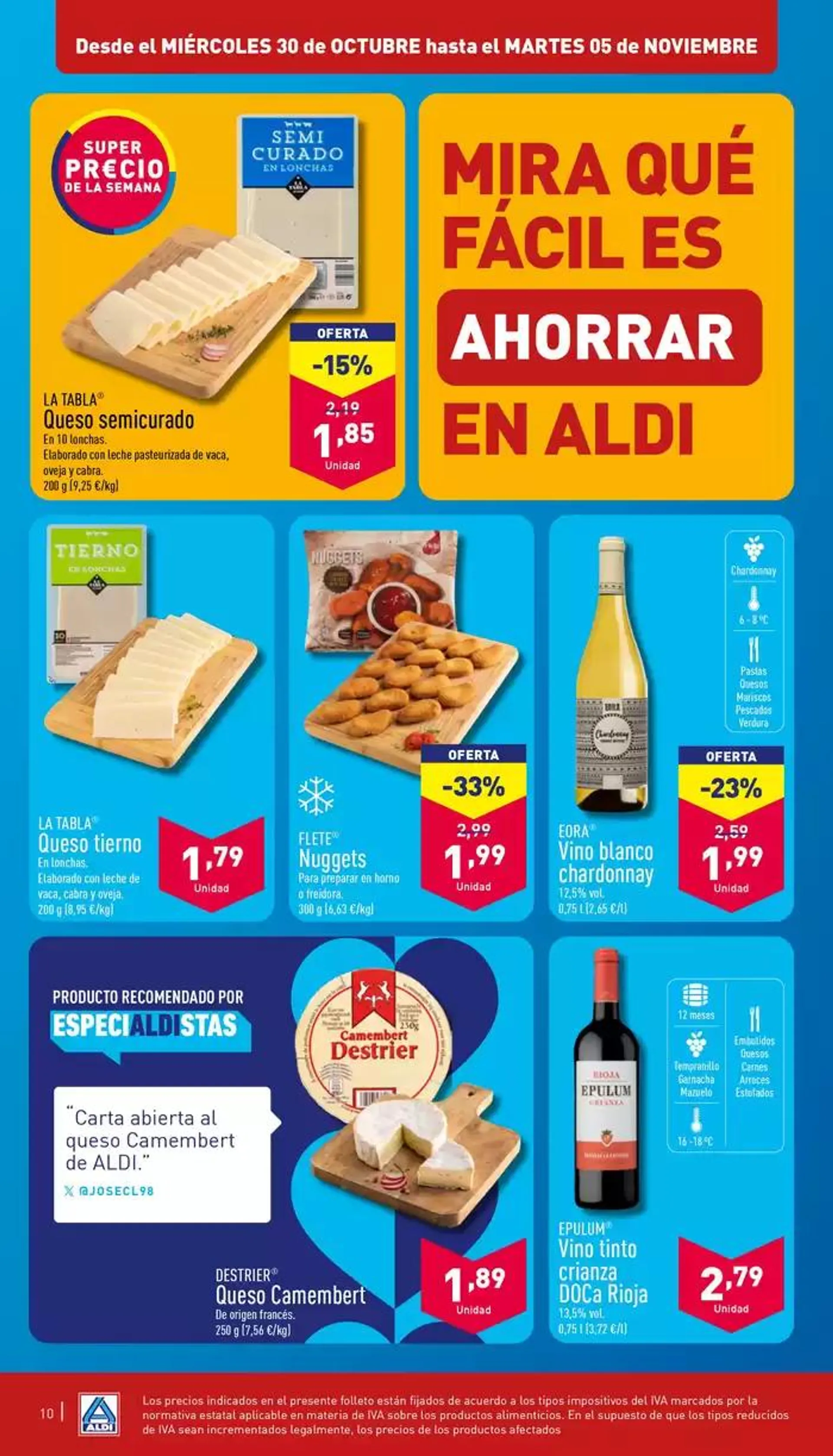 Catálogo de ¡Así de fácil, así de Aldi 30 de octubre al 5 de noviembre 2024 - Página 10