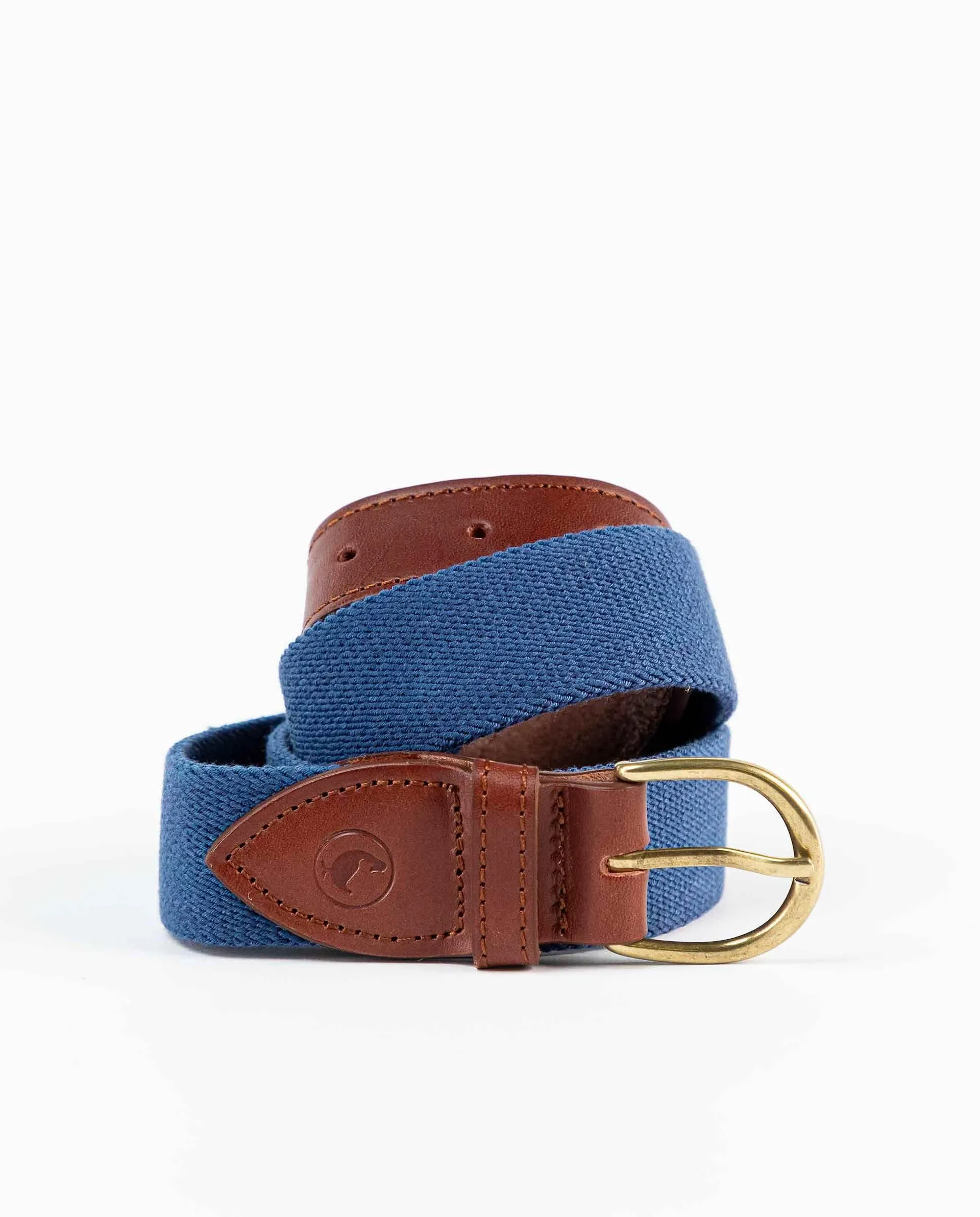 Ceinture Élastique Unie Bleue