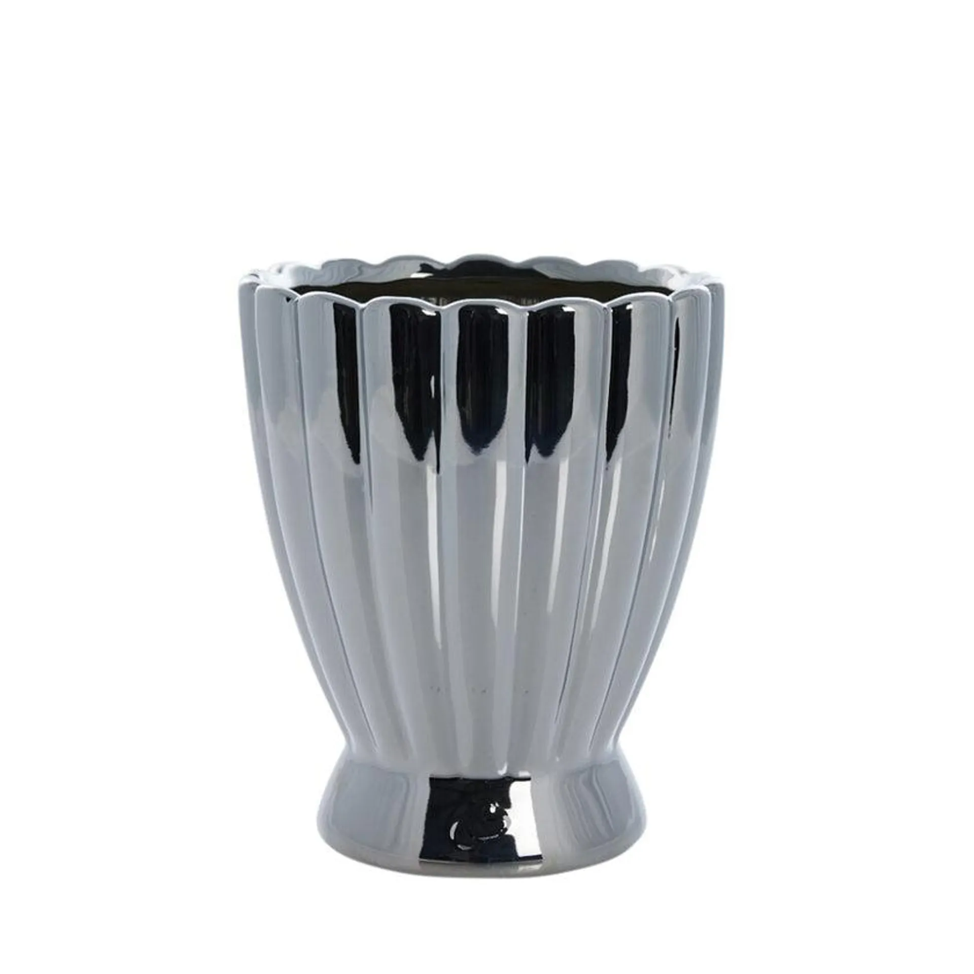 Shenella flower pot Ø15 H18 silver