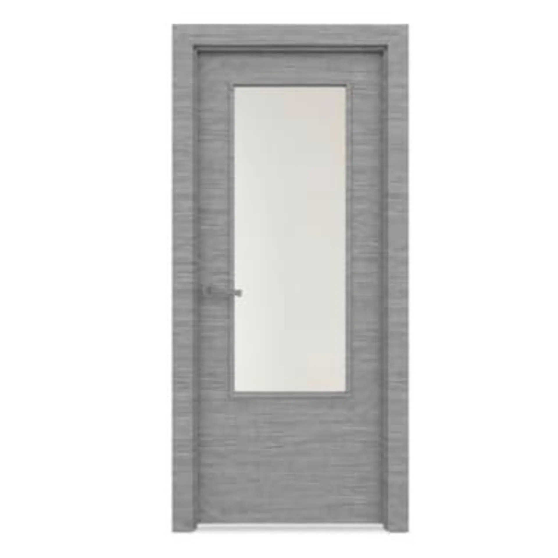 Puerta acristalada Carina gris izquierda 82,5 cm