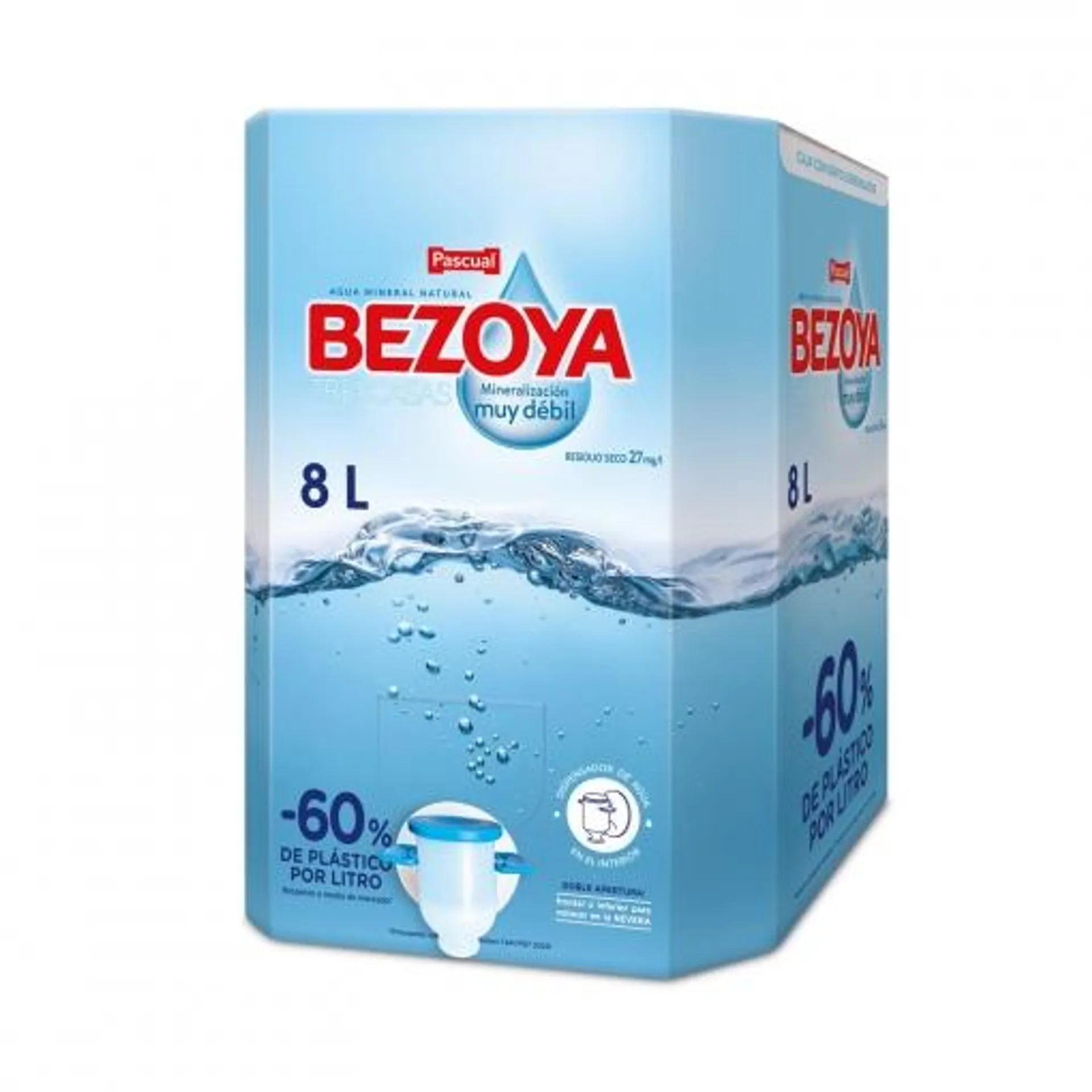 Agua mineral Bezoya grifo 8 l.