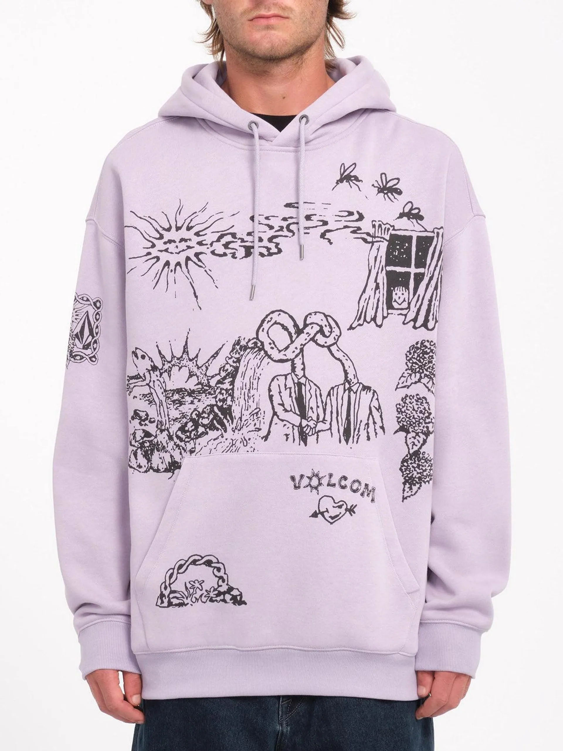 Sudadera con Capucha Keutchi- Light Purple