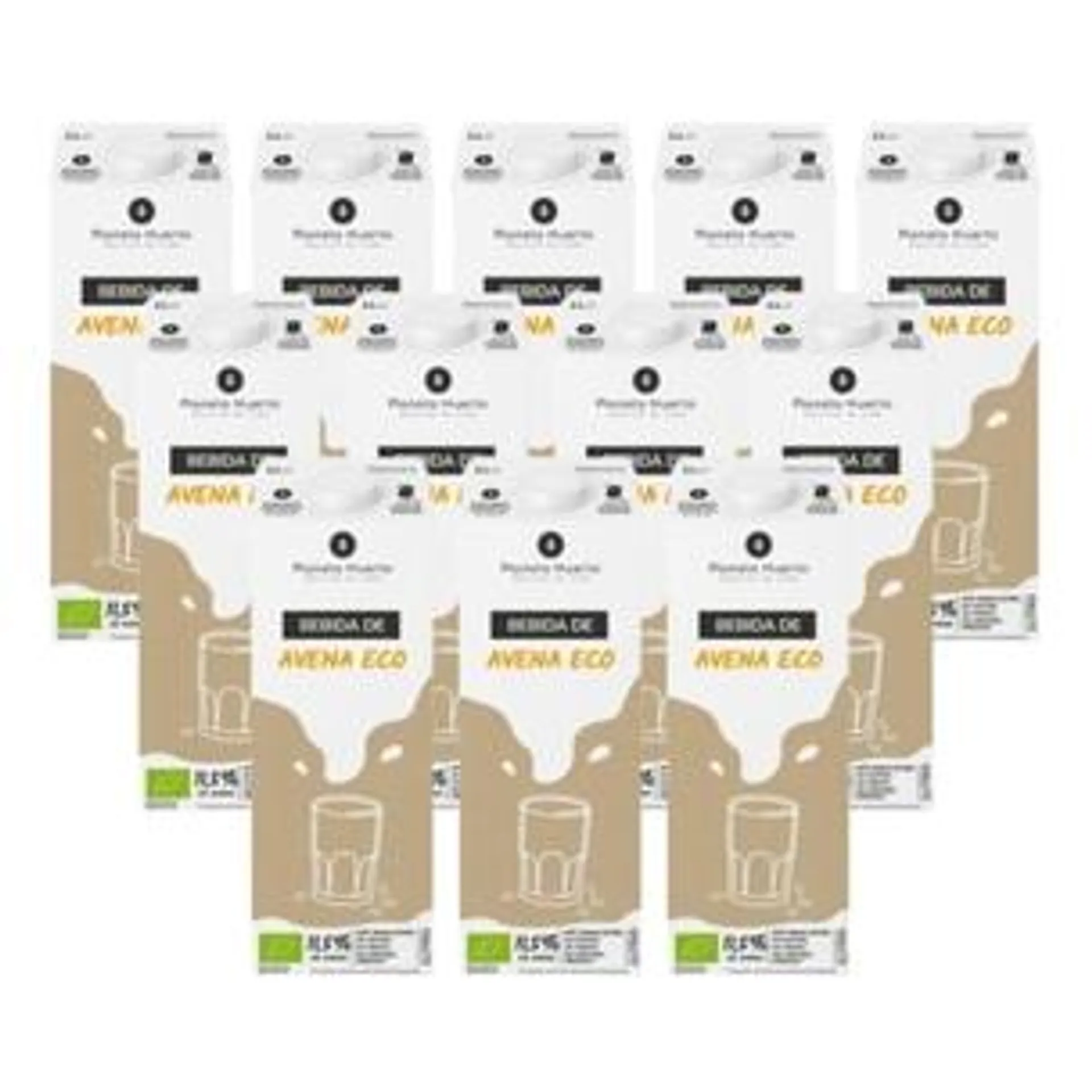 Pack 12x Bebida de Avena ECO Planeta Huerto 1L