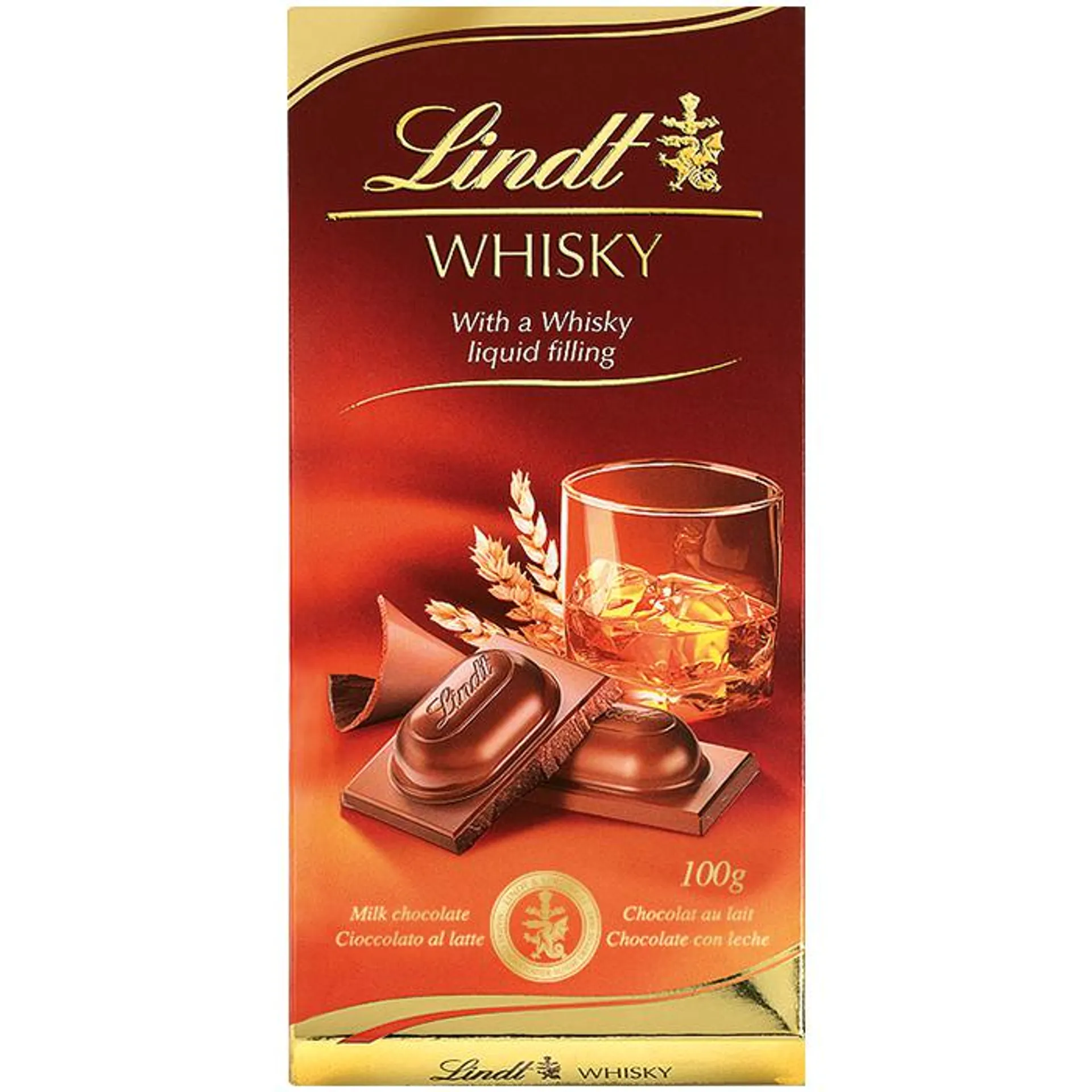 Tableta de Chocolate Licor Whisky 100g - Lindt