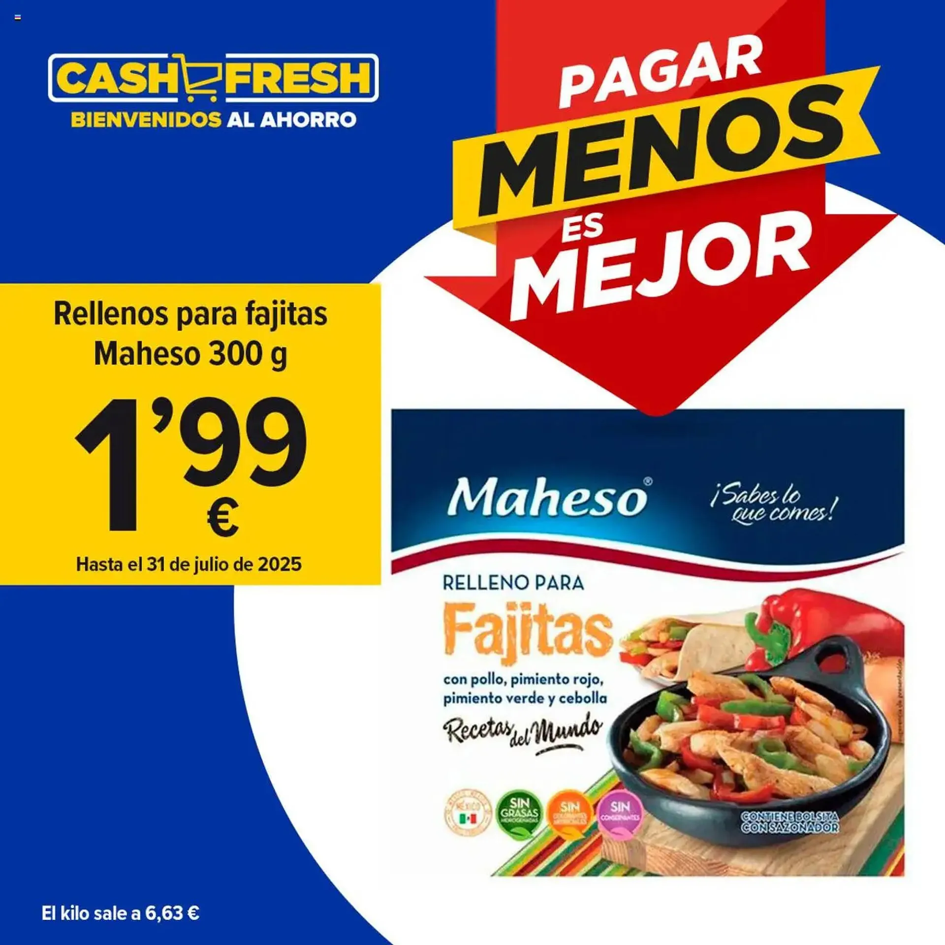 Catálogo de Folleto Cash Fresh 25 de julio al 31 de julio 2025 - Página 1