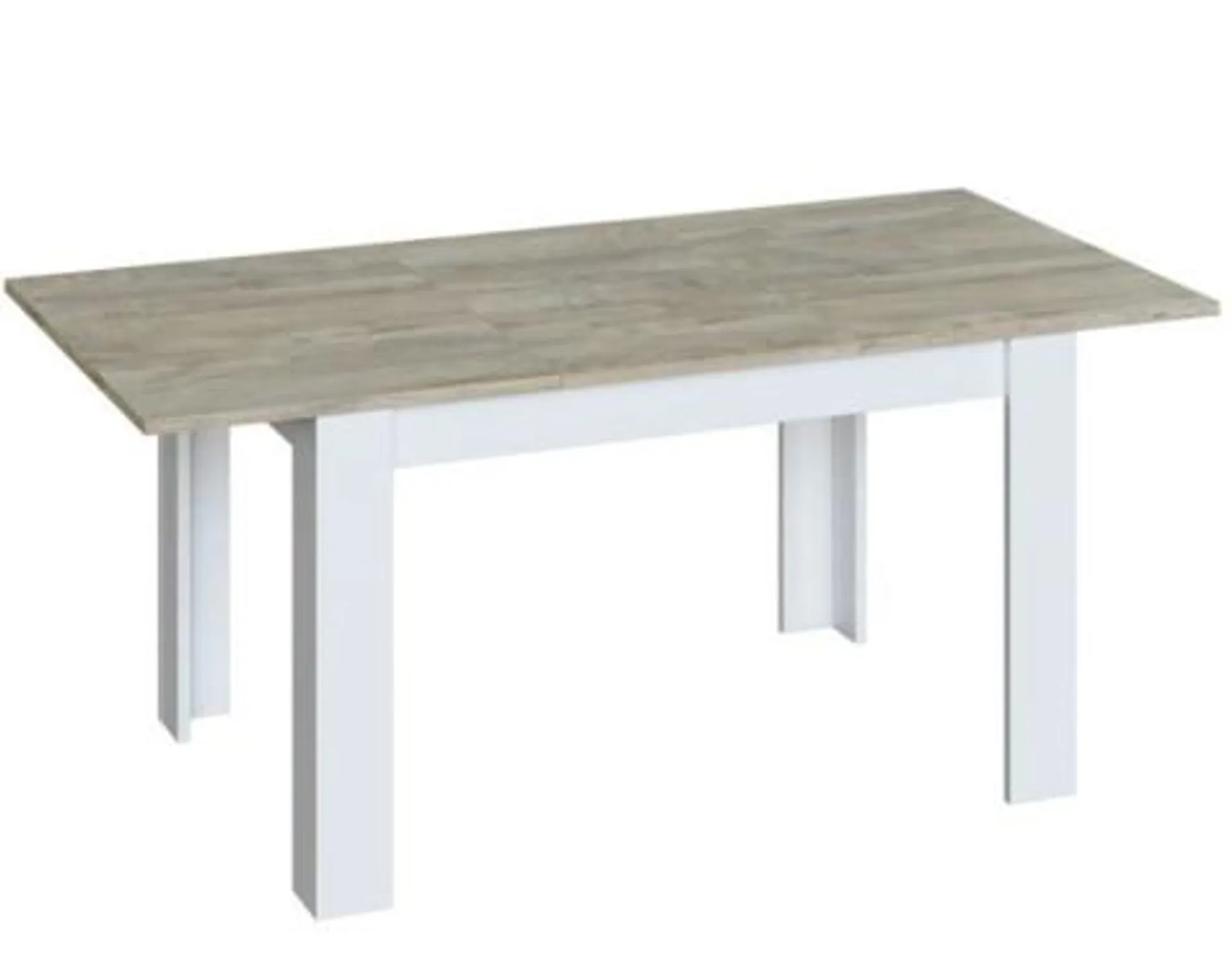 Mesa Comedor Extensible Kendra Blanco Y Roble