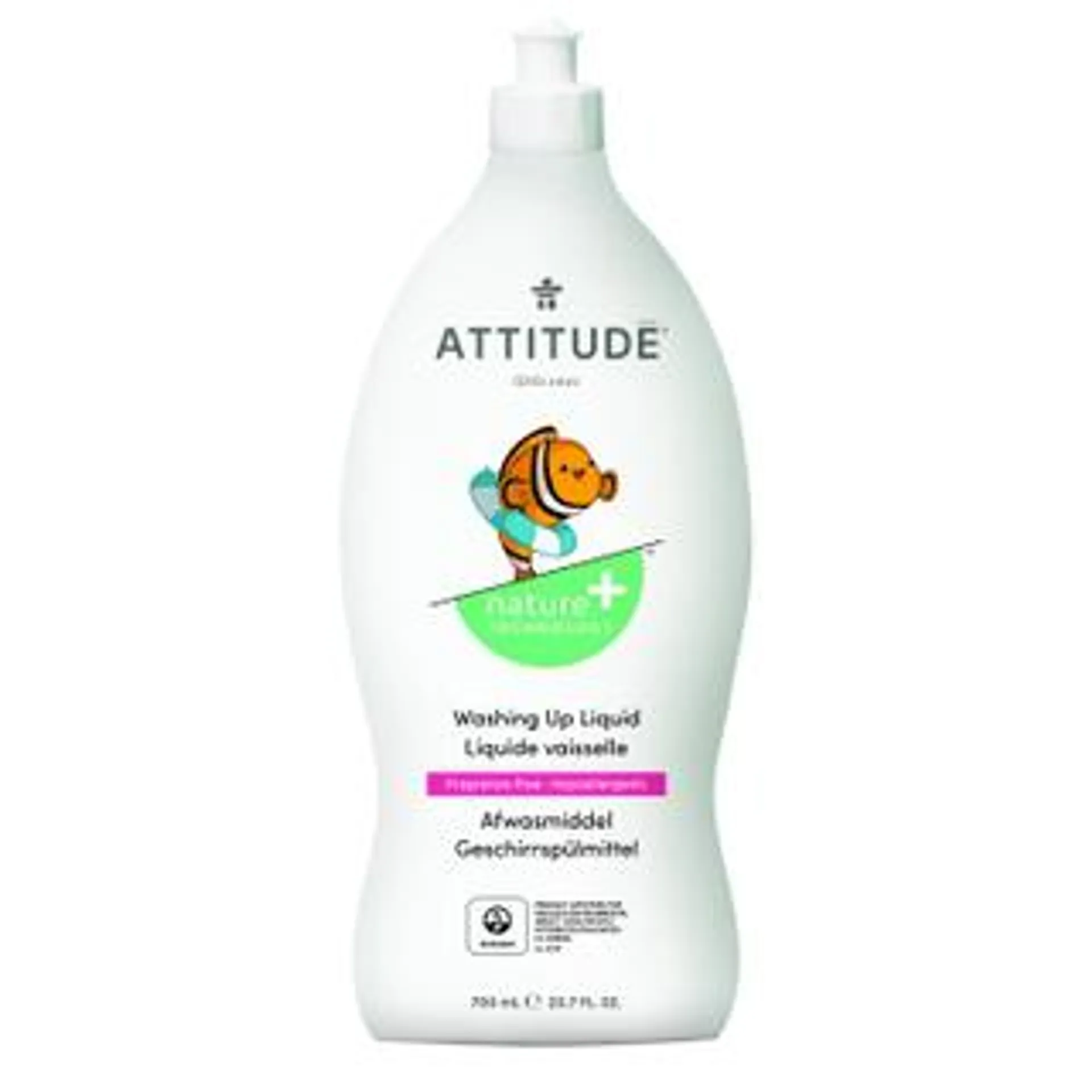 Lavavajillas eco sin perfume para pieles delicadas Attitude, 700 ml