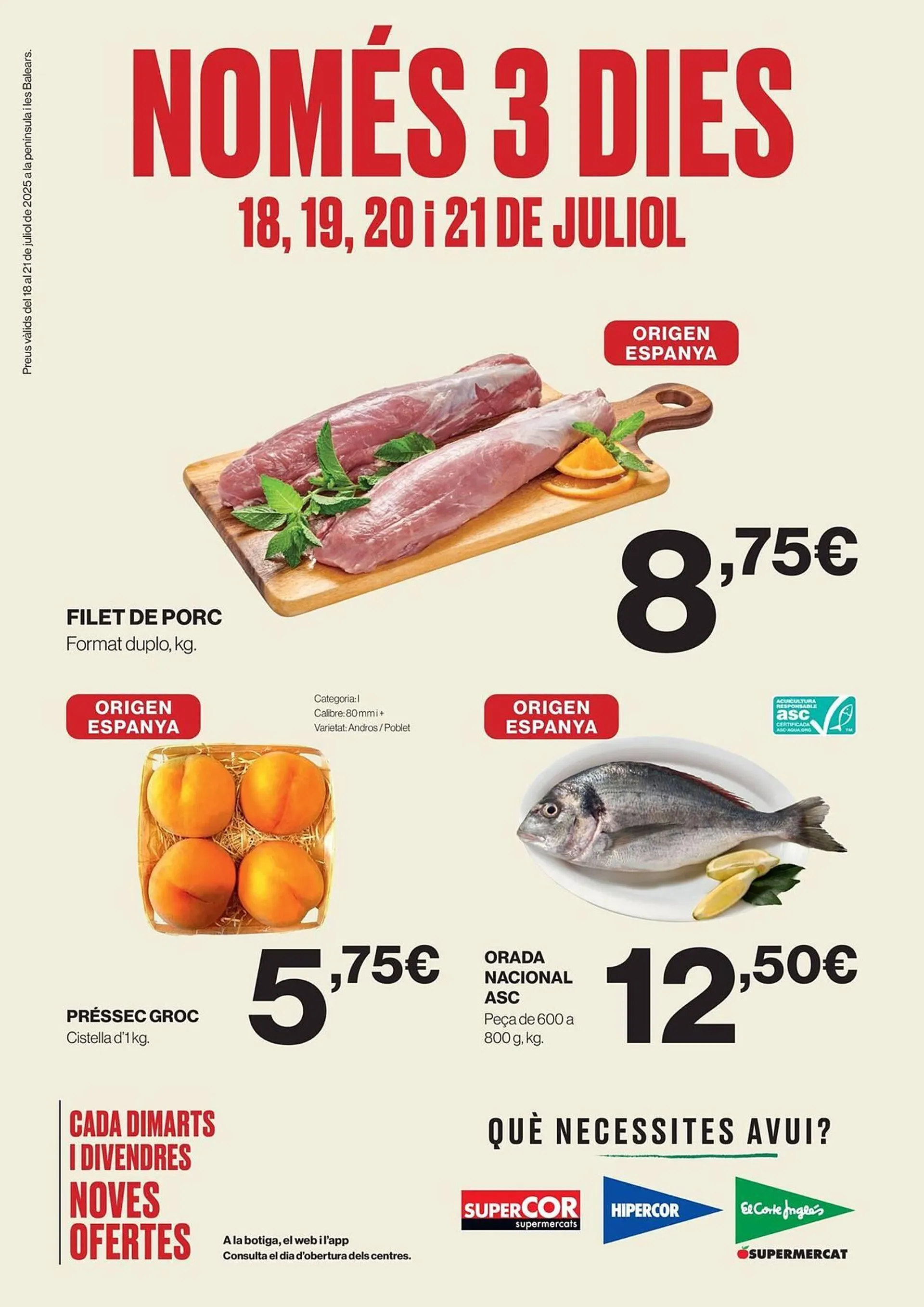 Catálogo de Folleto El Corte Inglés 18 de julio al 21 de julio 2025 - Página 1