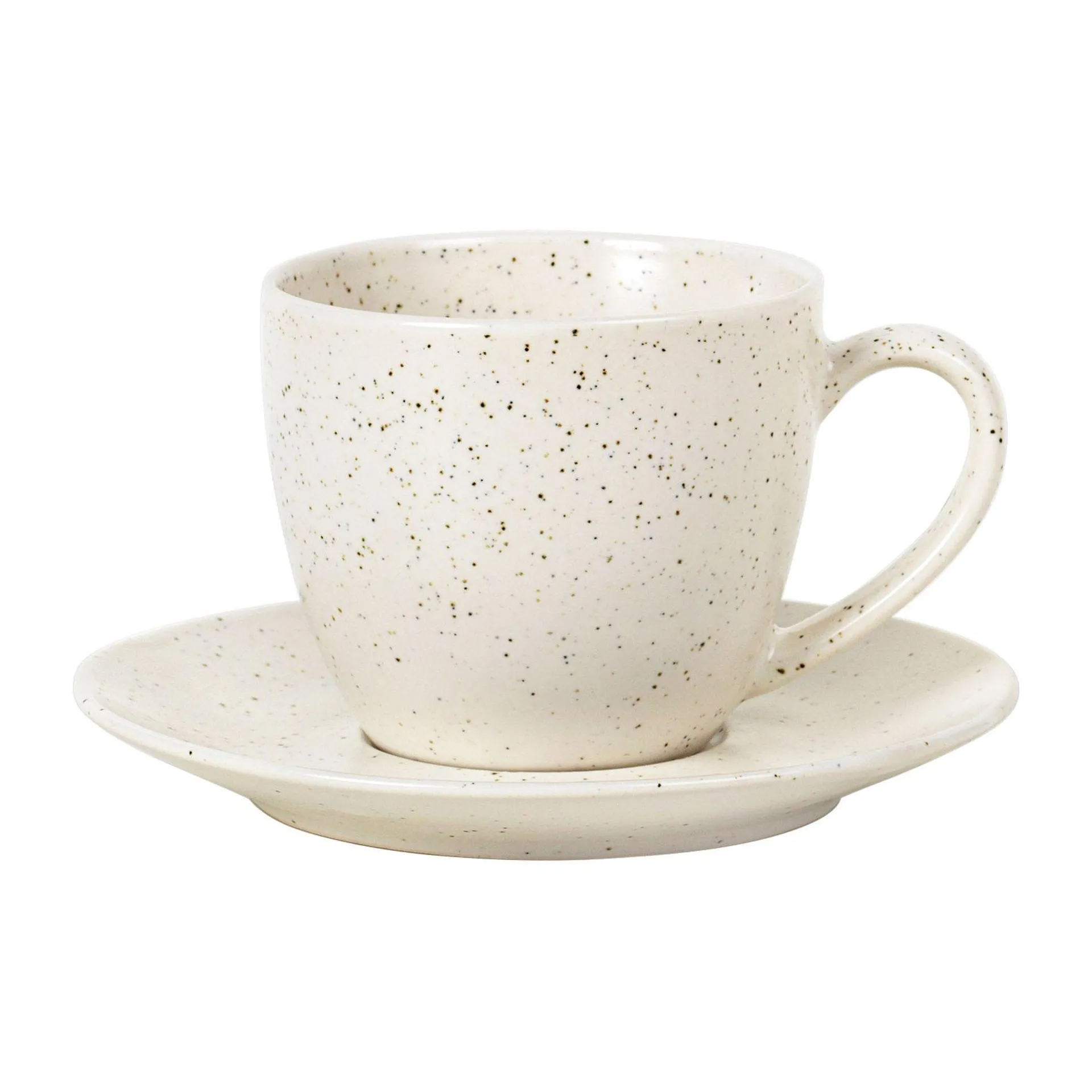 Nordic Vanilla cup with saucer 15 cl Cream with grains