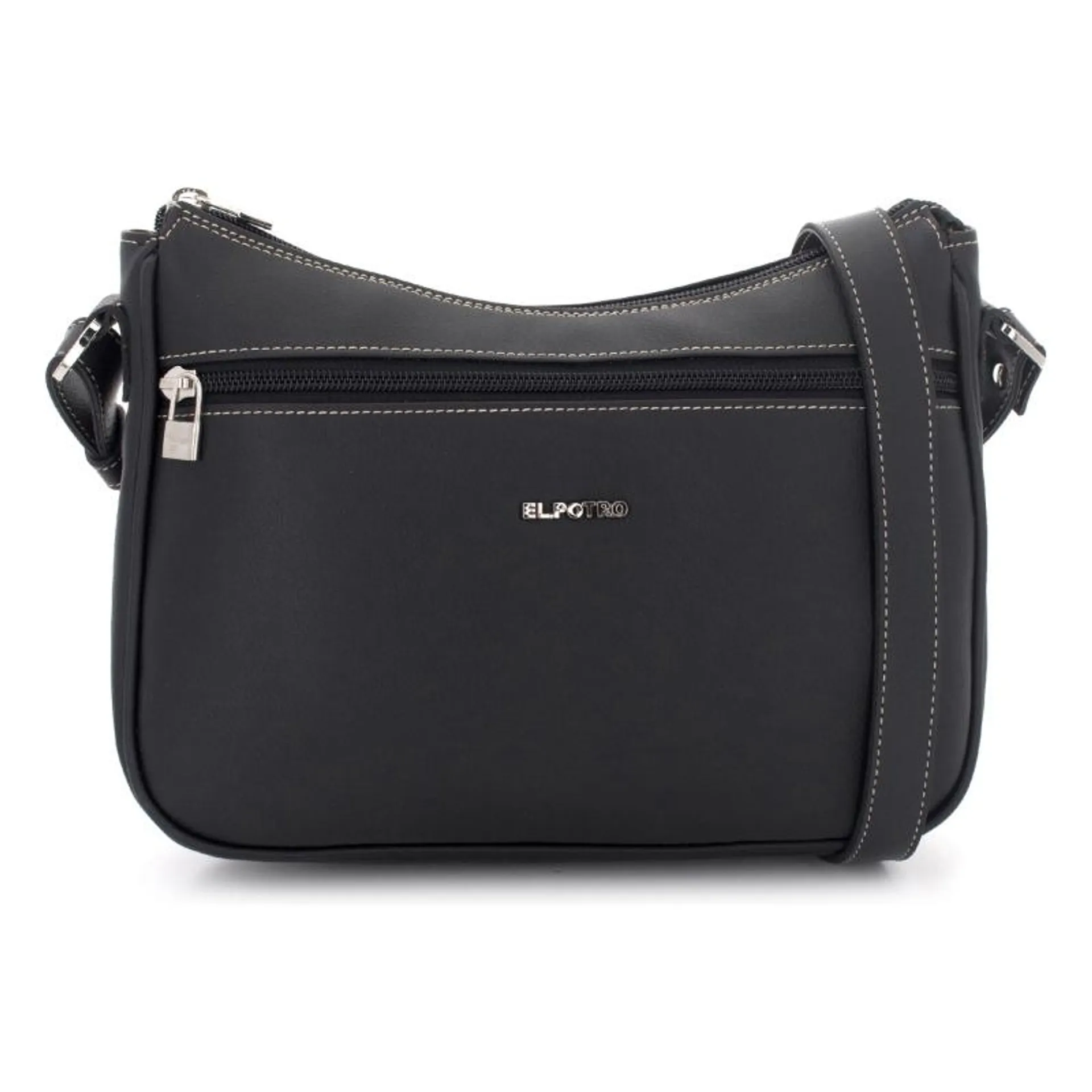 Bolso bandolera góndola mujer color negro-Angula