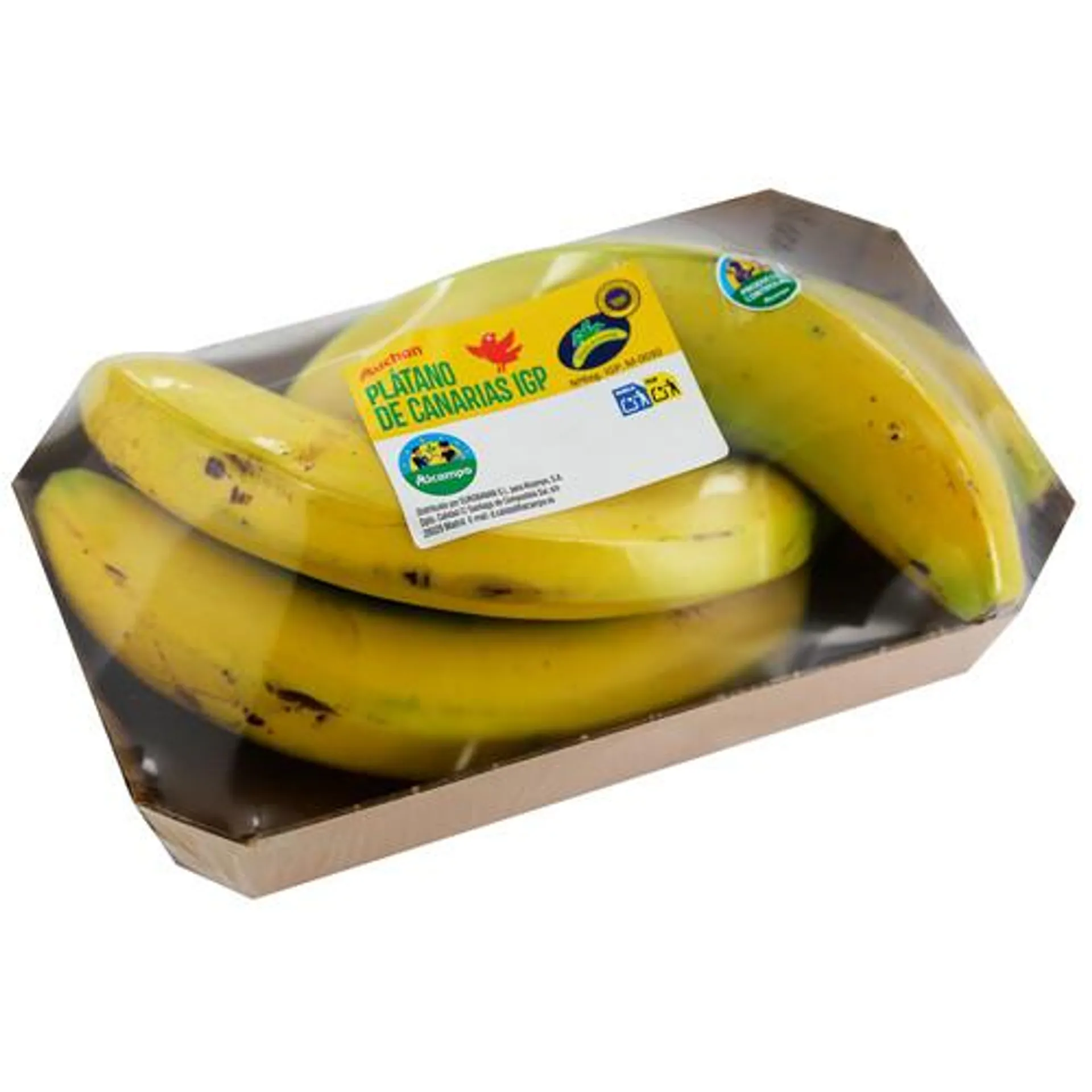 ALCAMPO CULTIVAMOS LO BUENO Plátano de Canarias (Indicación Geográfica Protegida) bandeja 700 g.