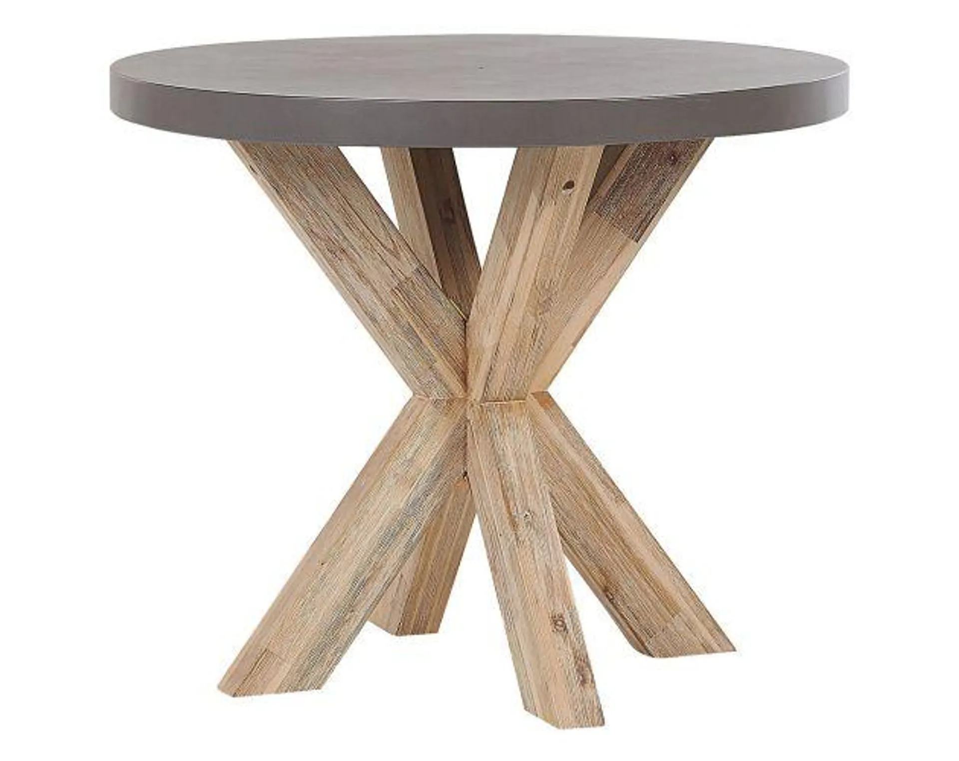 Mesa de jardín olbia 90 cm 90 cm cemento gris