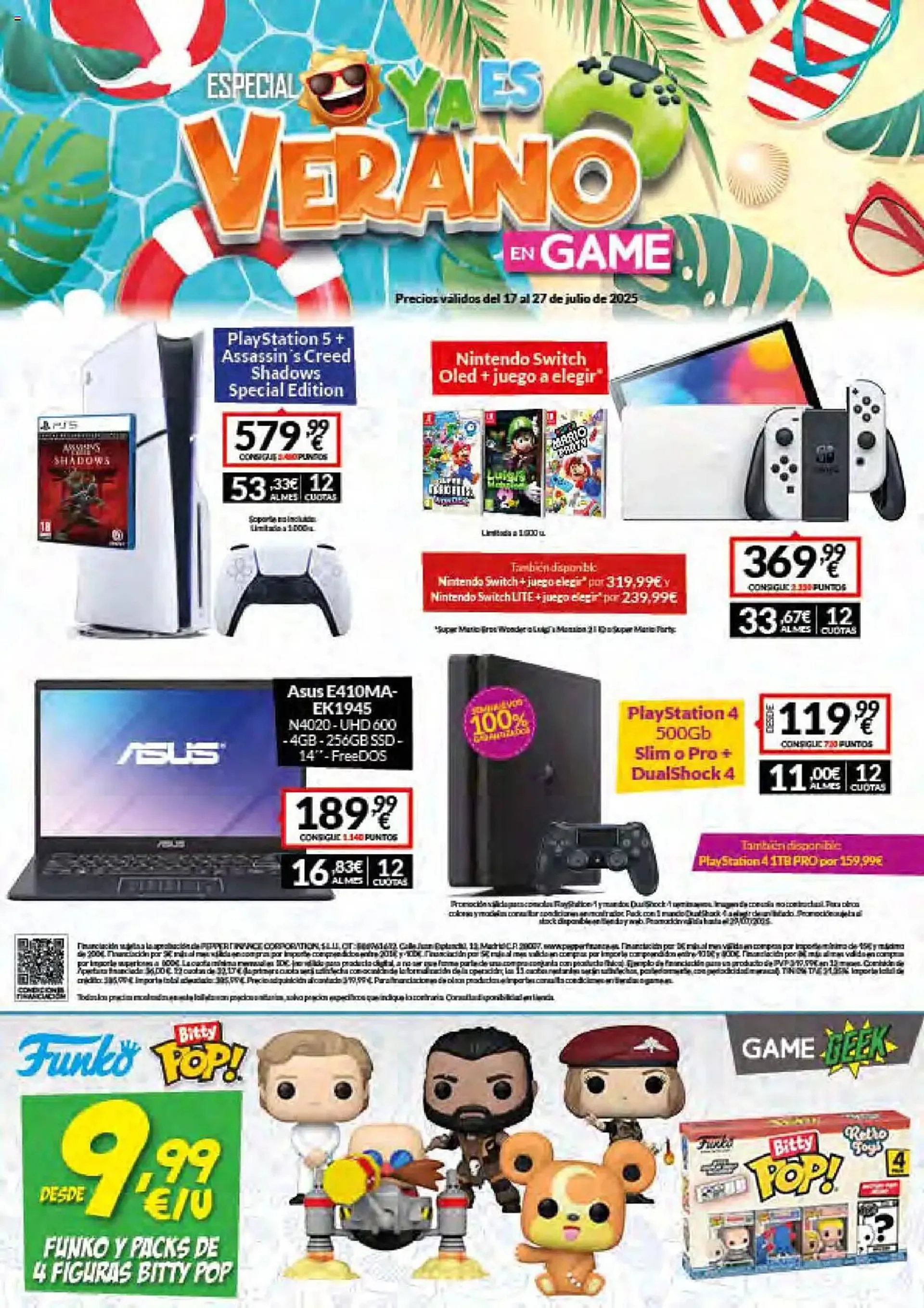 Catálogo de Folleto Game 17 de julio al 27 de julio 2025 - Página 1