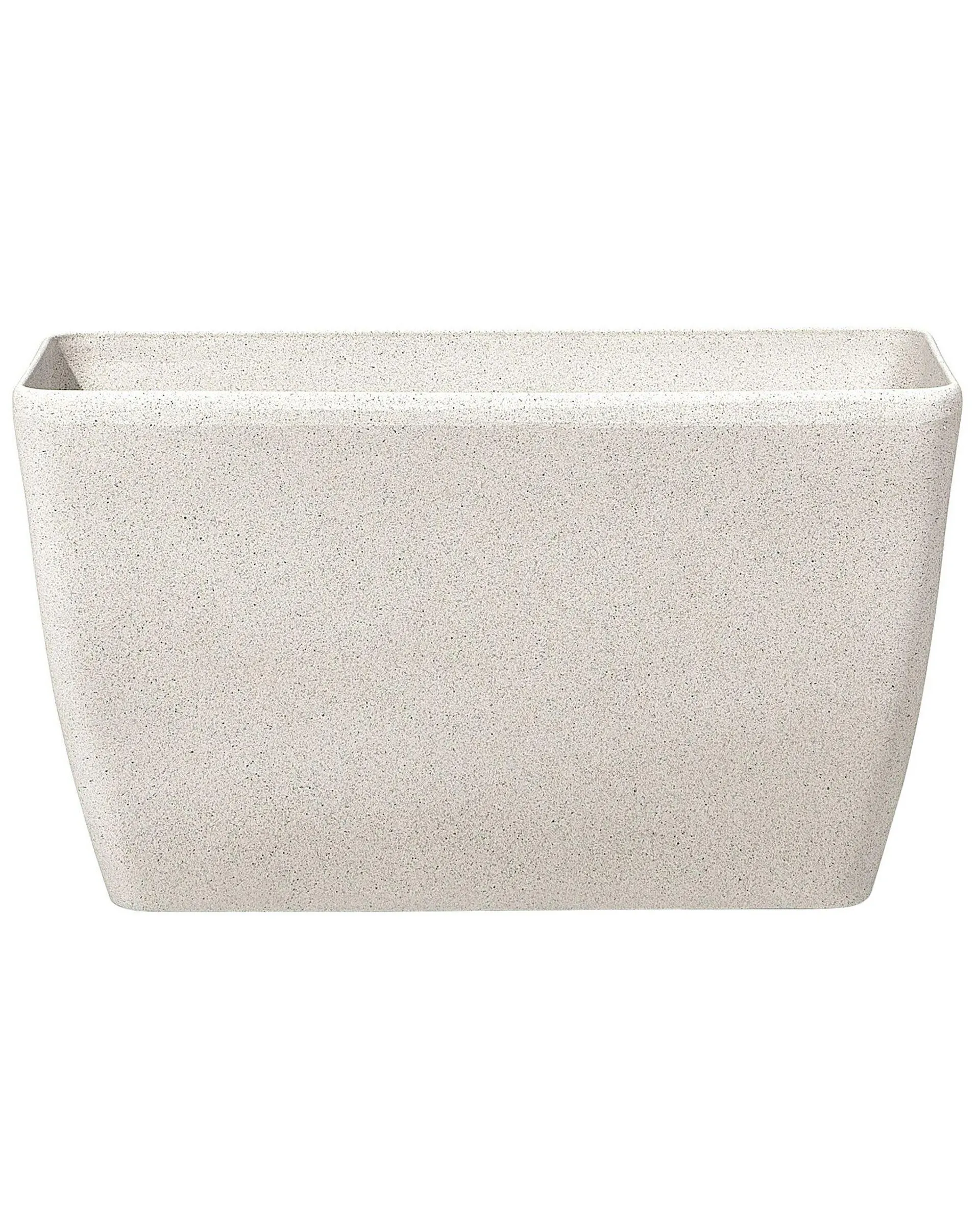 Maceta rectangular beige 74x32x45 cm BARIS