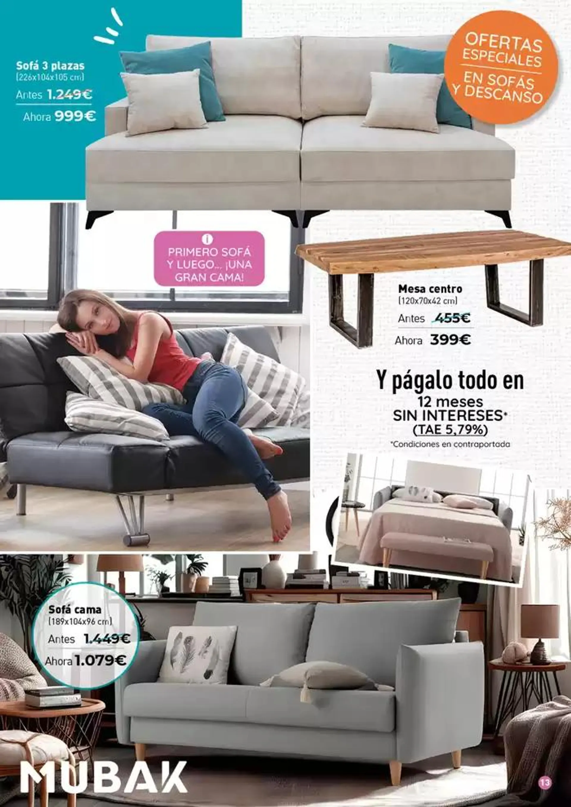Catálogo de Sofás y Descanso Mubak: ¡Ni tan mal! 2 de abril al 30 de junio 2025 - Página 13
