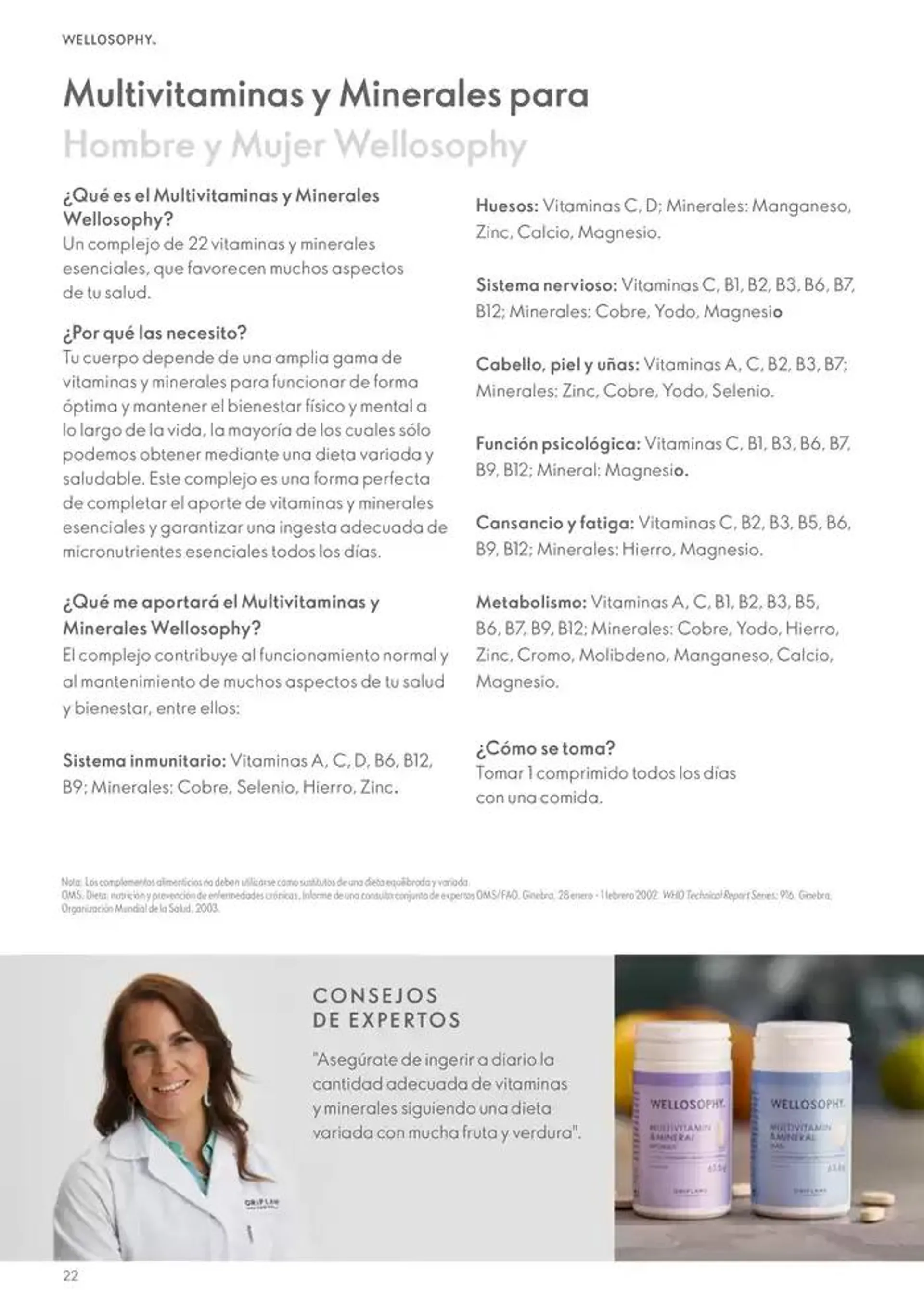 Catálogo de Oriflame Guía Wellosophy 9 de octubre al 31 de octubre 2024 - Página 22