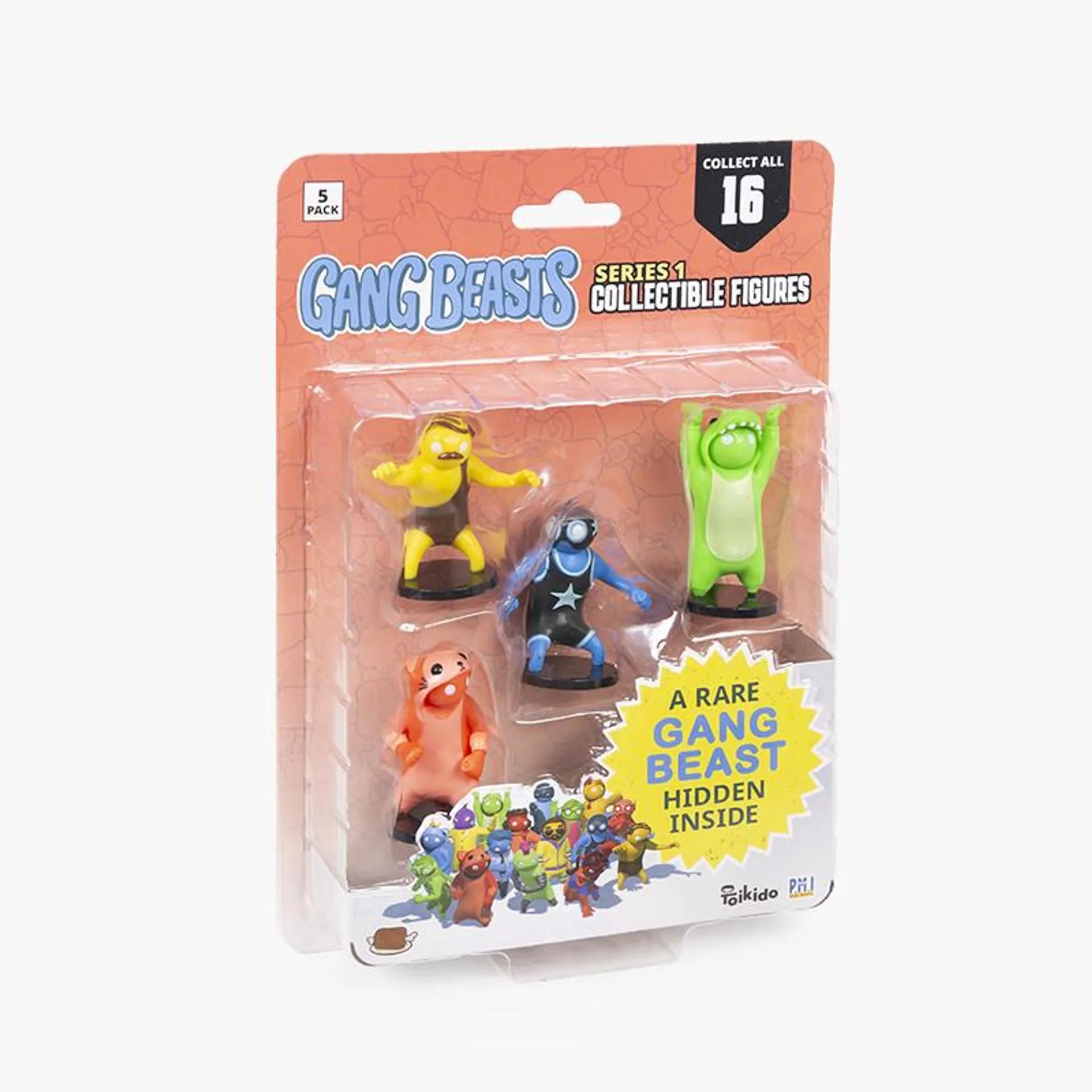 BLISTER 5 FIGURAS GANG BEASTS MODELOS SURTIDOS