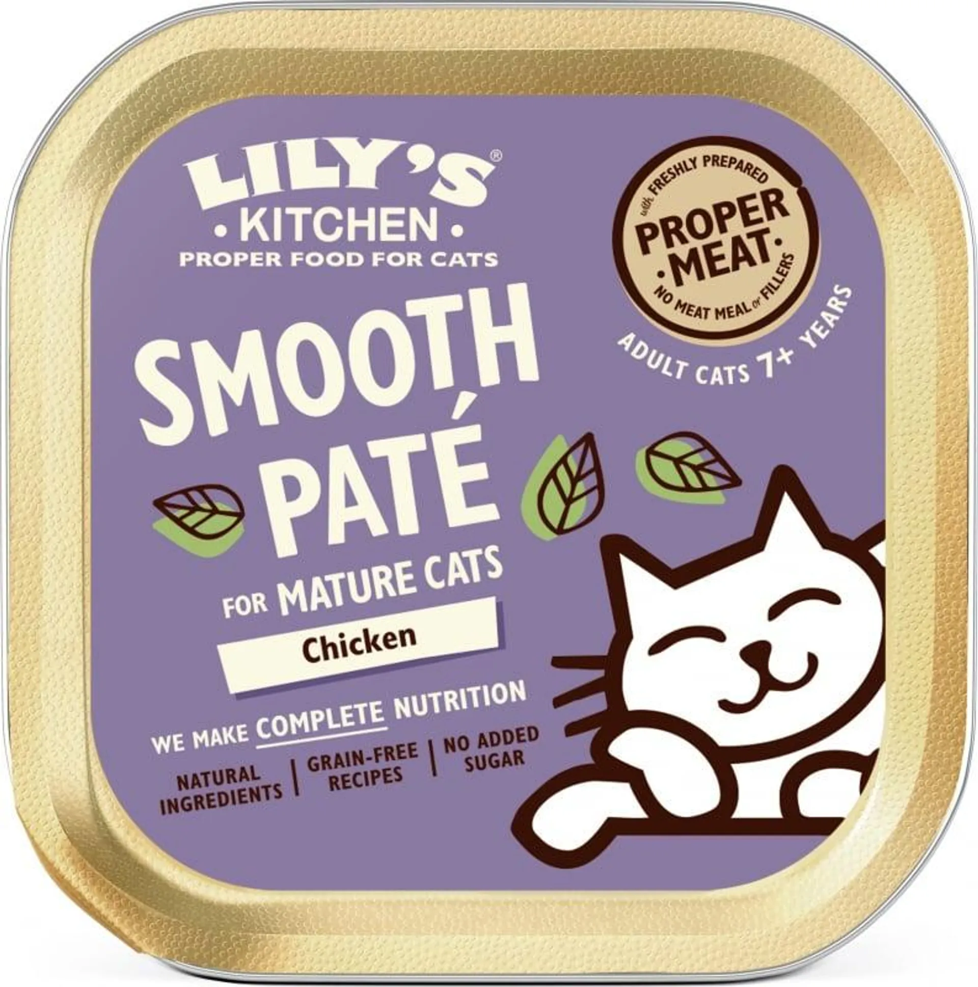 LILY'S KITCHEN Smooth Paté para gatos senior con Pollo