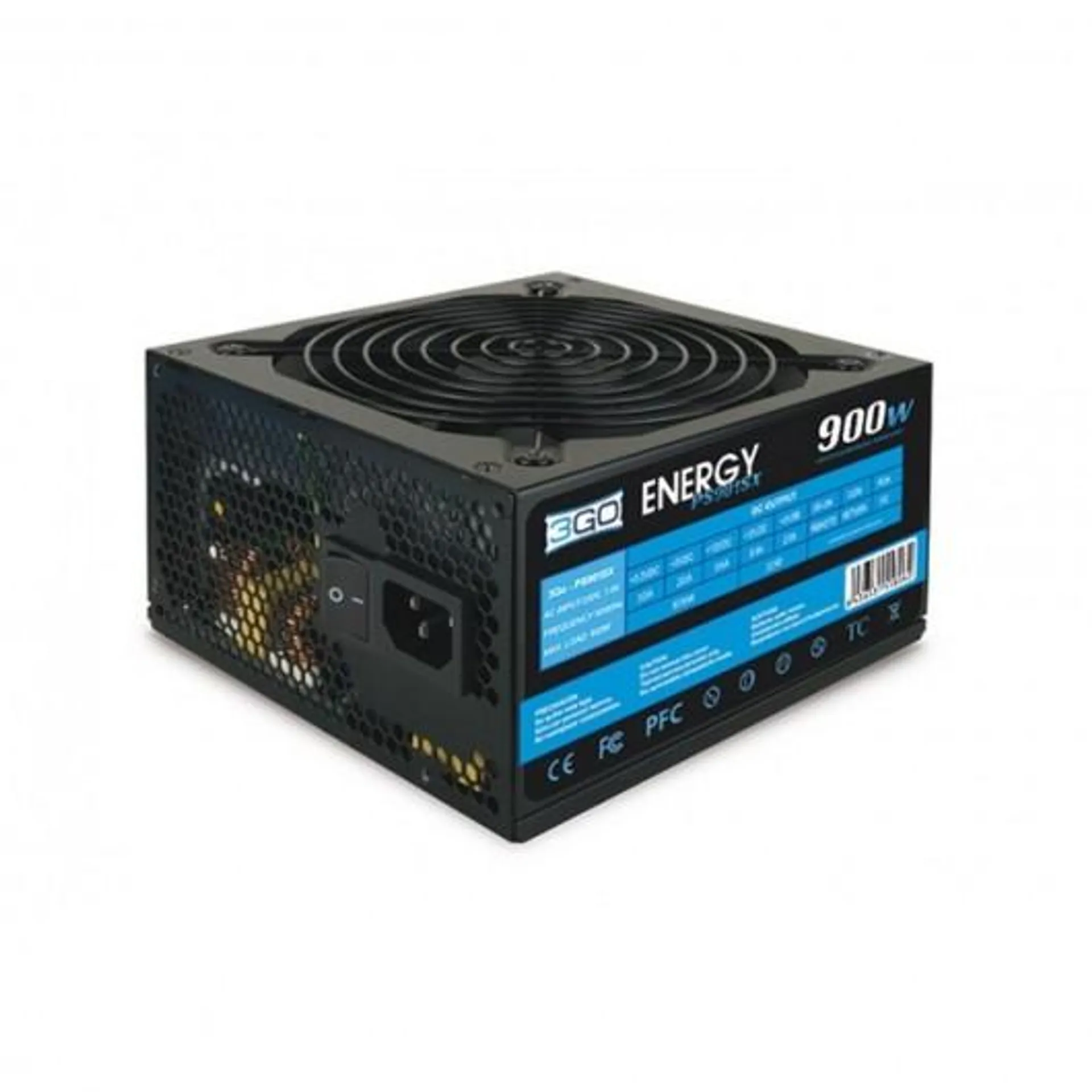 FUENTE ALIM. 900W 3GO PPFC (4SATA+12CM+PCIX6+2PIN)