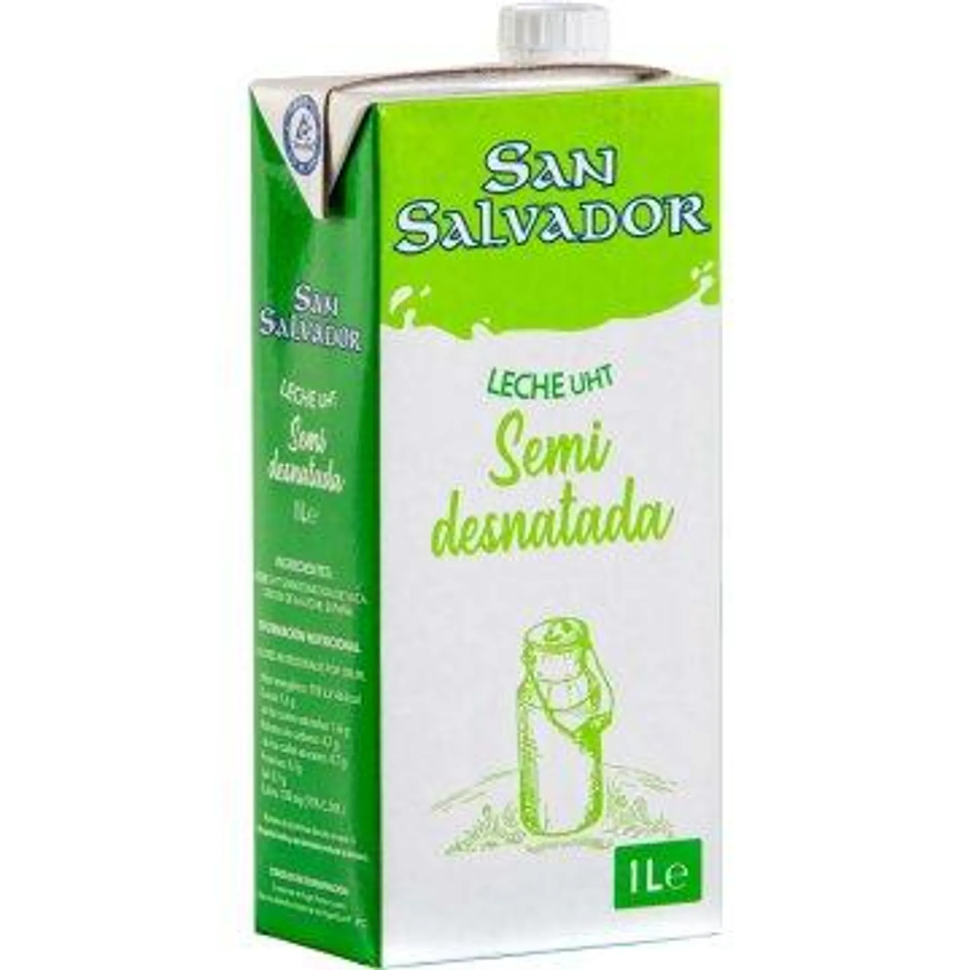 LECHE SEMIDESNATADA 1L