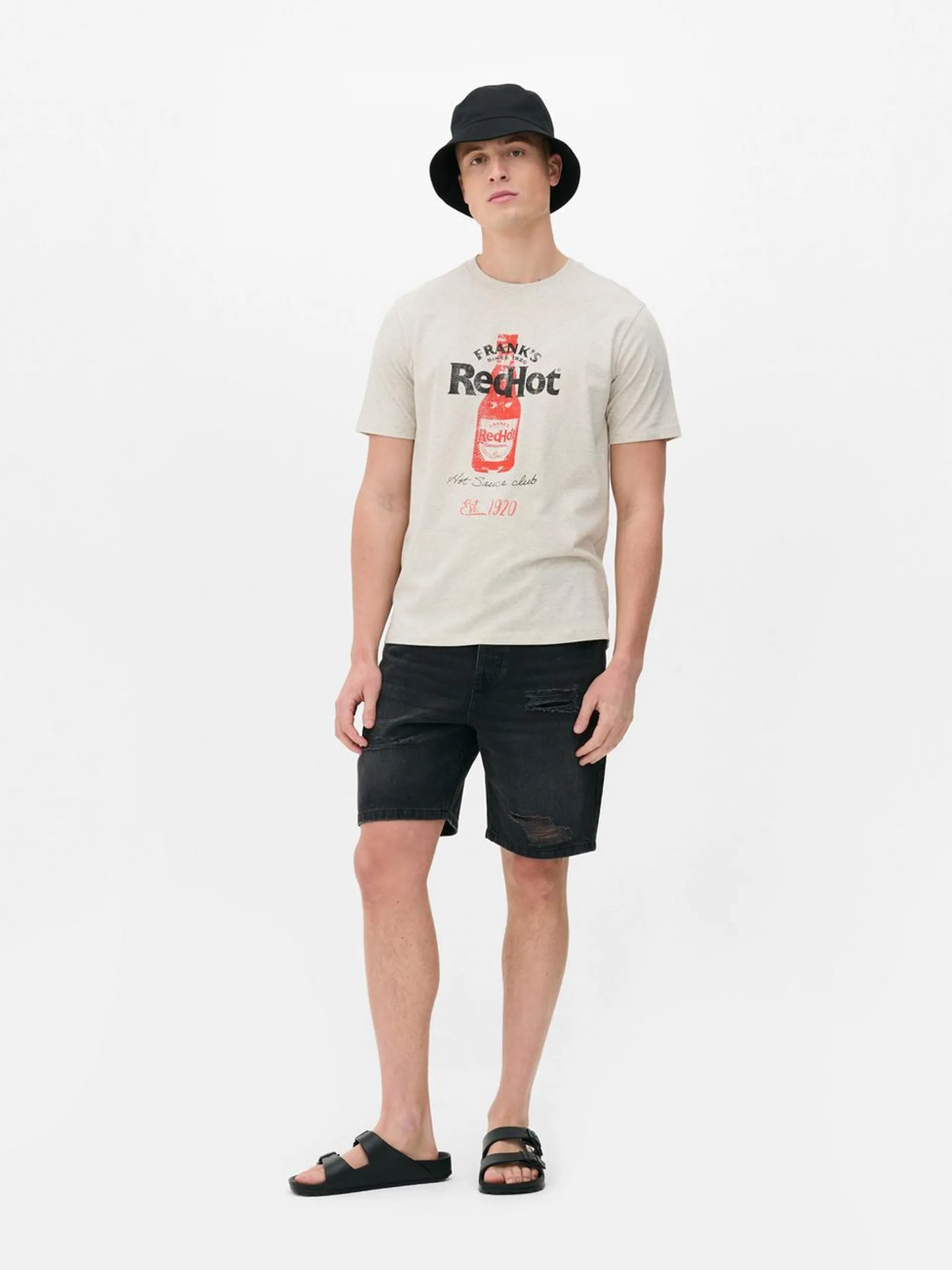 Camiseta con gráfico de la salsa Frank's RedHot