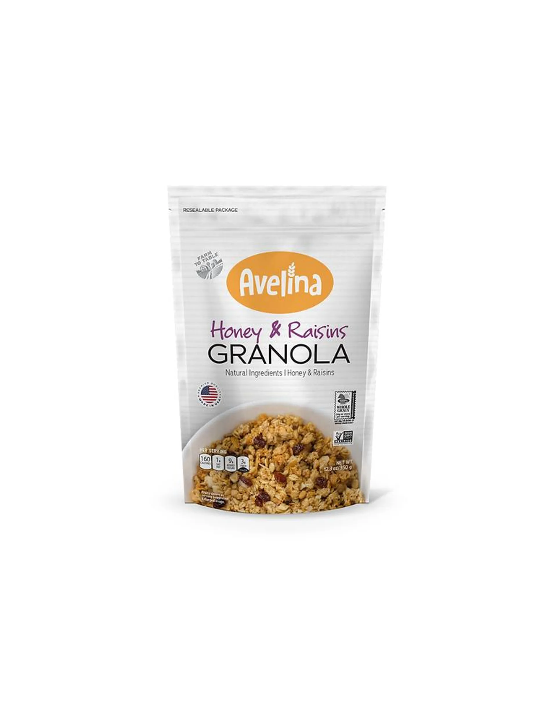 Granola-Cereal with Honey & Raisins 350 gr. Avelina