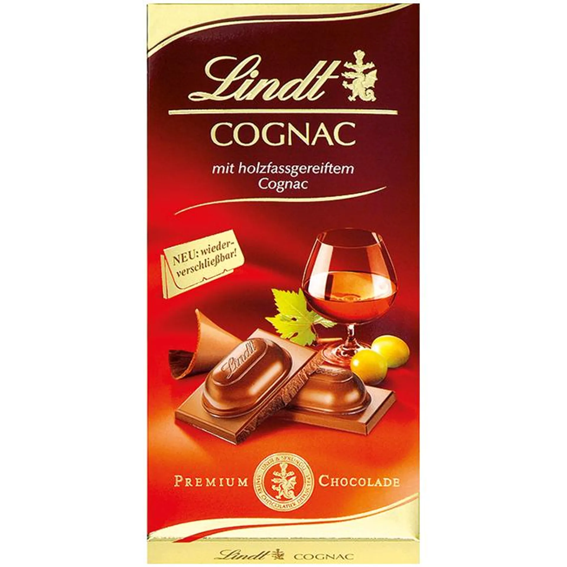 Tableta de Chocolate Licor Cognac 100g - Lindt