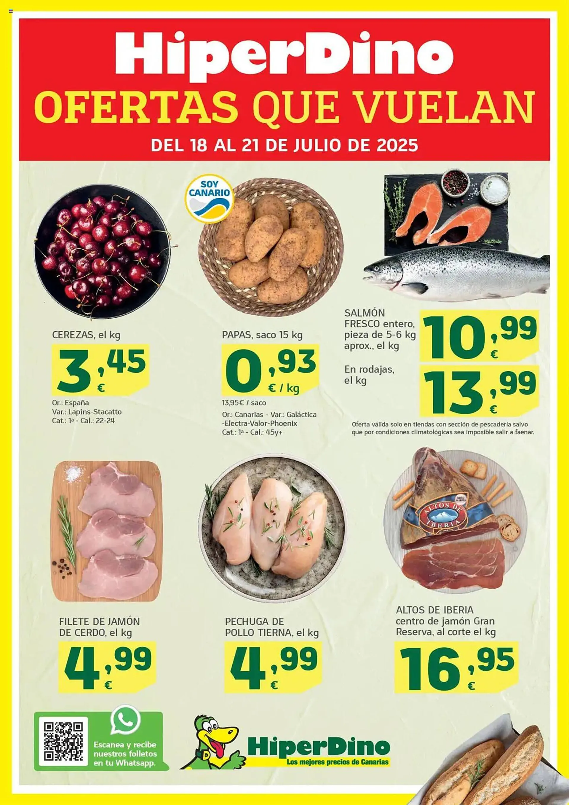 Catálogo de Folleto HiperDino 18 de julio al 21 de julio 2025 - Página 1