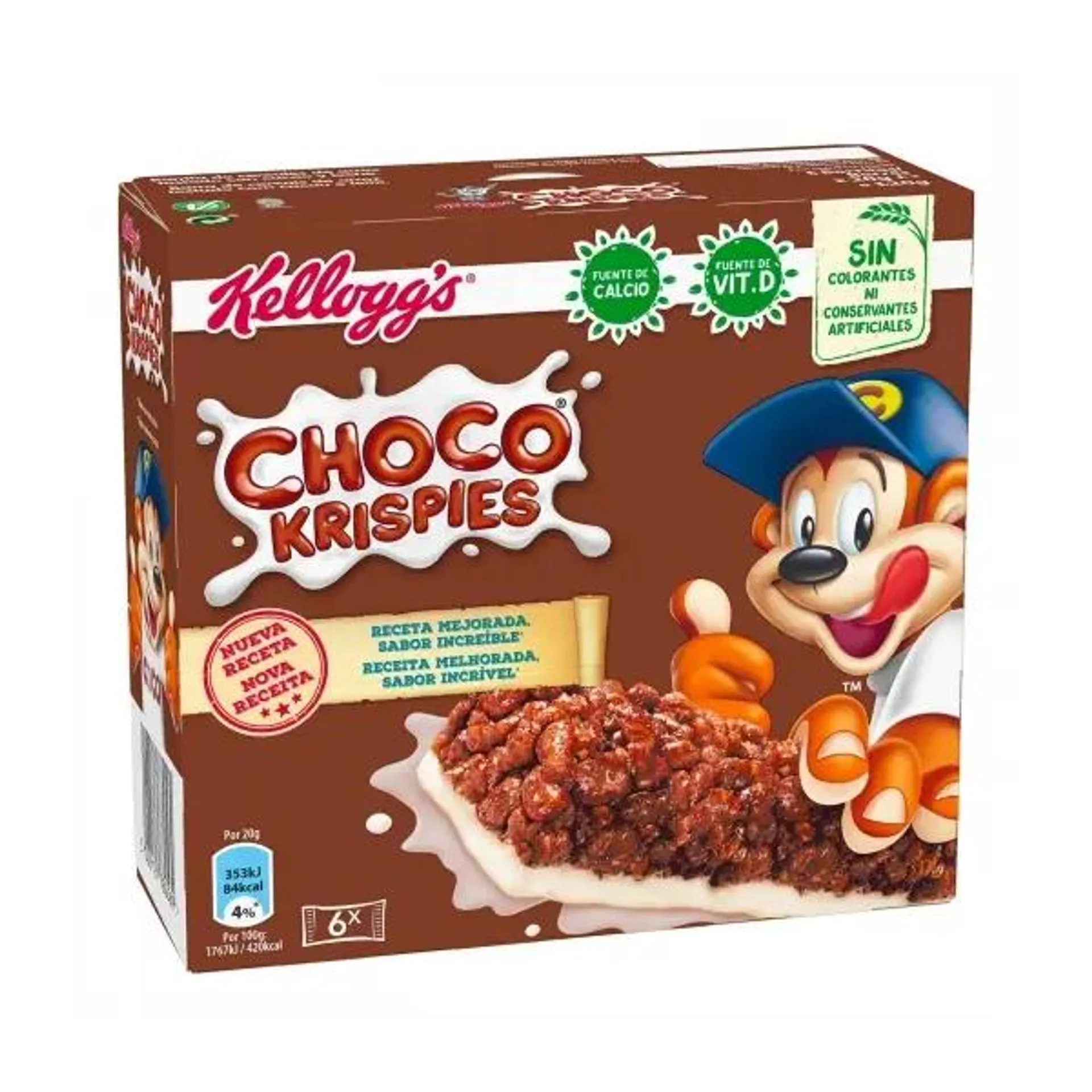 CHOCO KRISPIES BARRITAS 6X20G