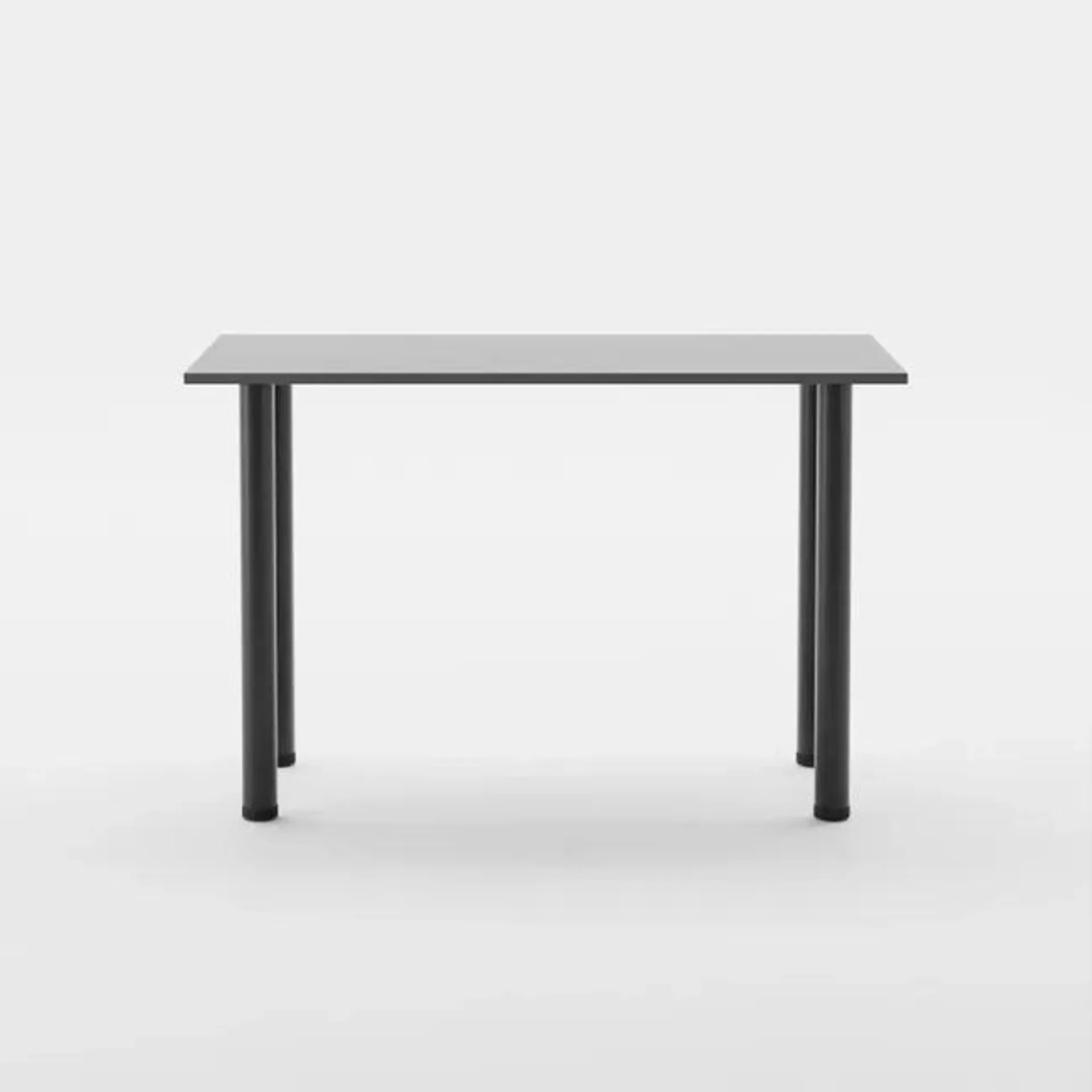 Mesa Escritorio Dark grey Oyun con patas negras (119x60x75 cm) PLYKIT