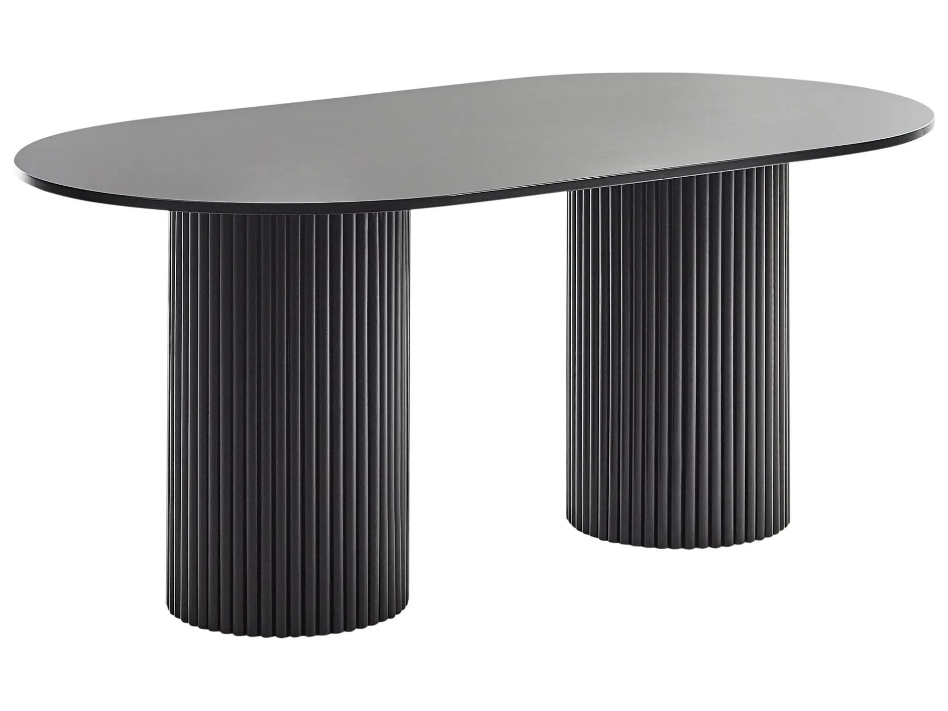 Mesa de comedor SHERIDAN Negro 180 cm 100 cm
