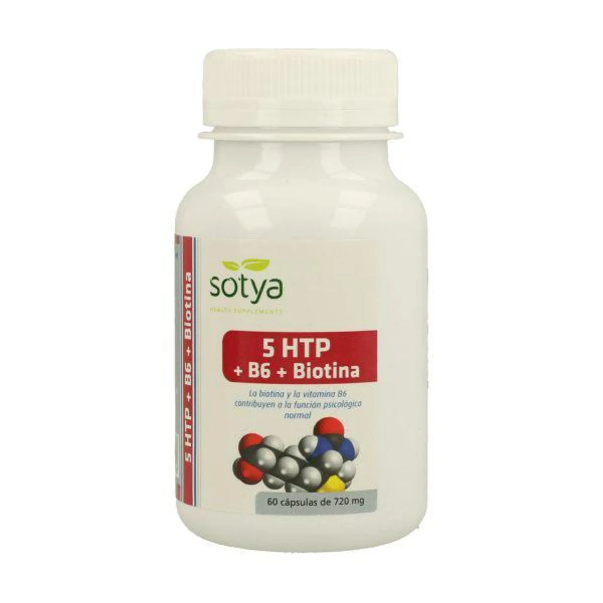 5 HTP + B6 + Biotina (60 cáps) – Sotya